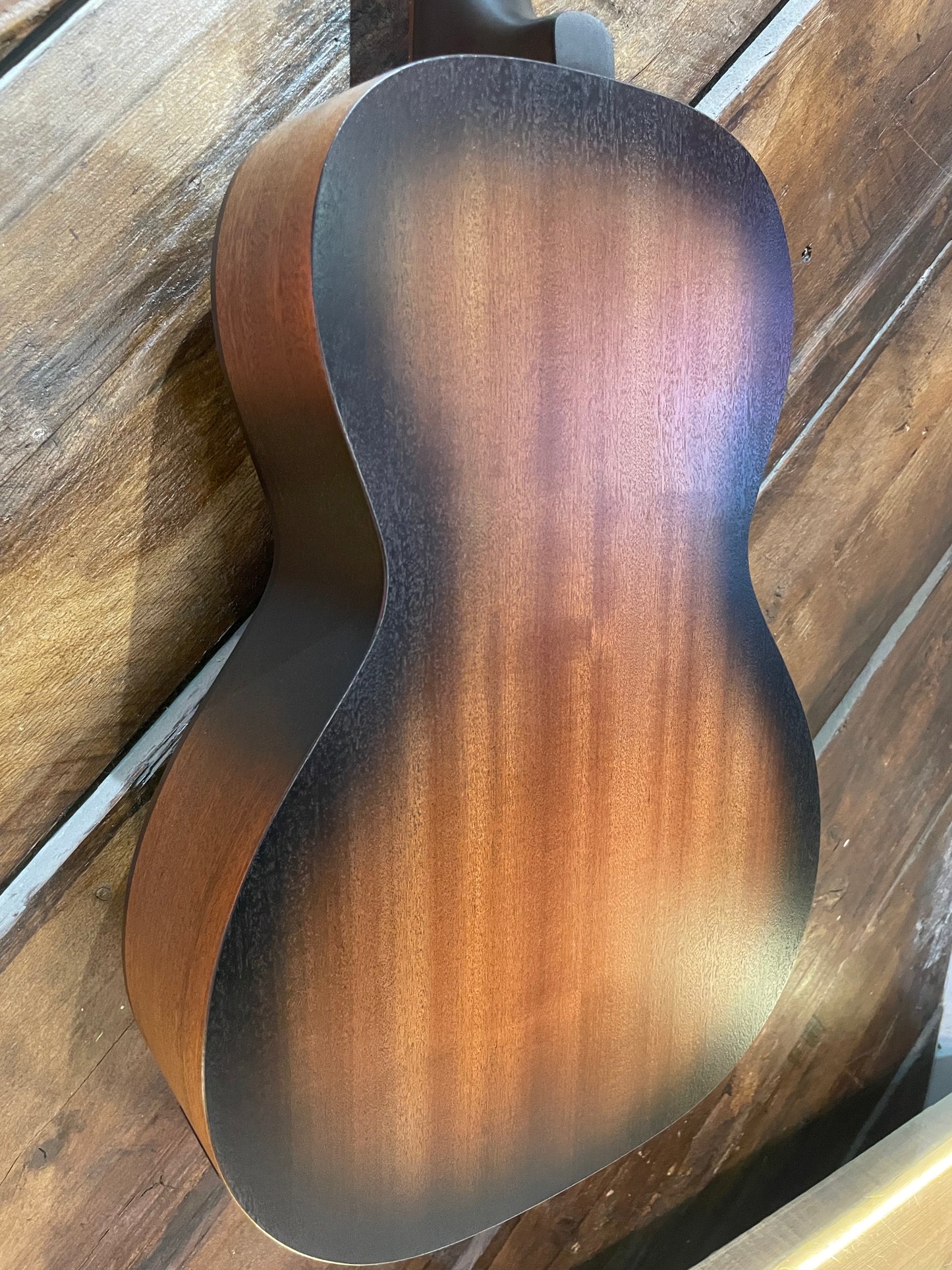 Godin Mahogany Parlor Electro Acoustic Guitar, Black Burst A/E NEW