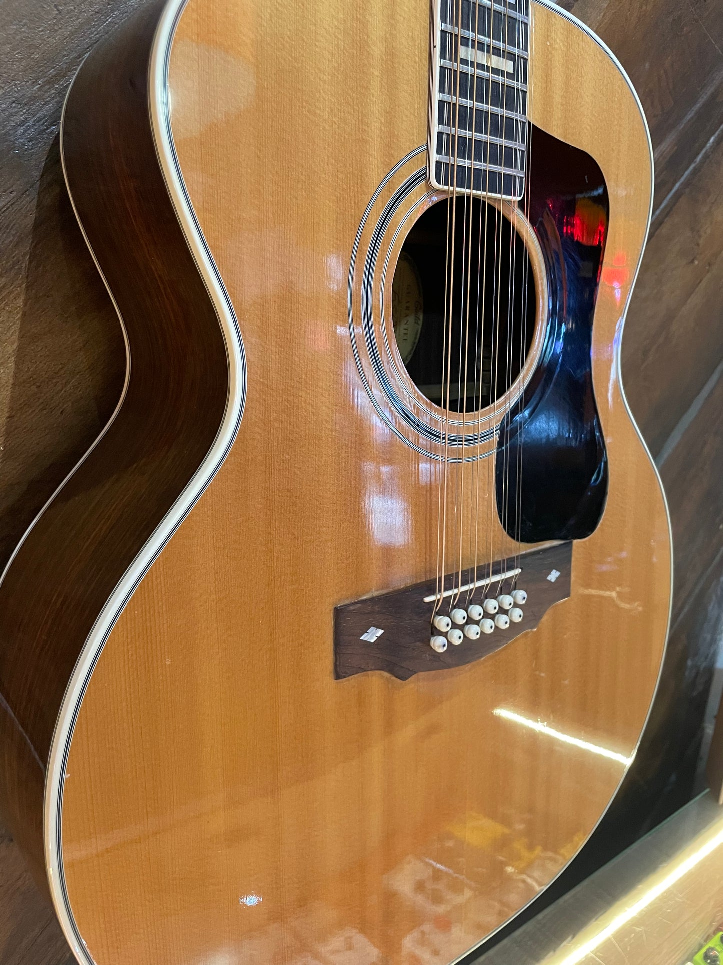 S/H 1973 Guild F512 12-String Jumbo Acoustic Guitar, Natural