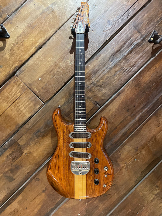 S/H 1979 Greco GO II Solid Body Electric Guitar, Natural Mahogany