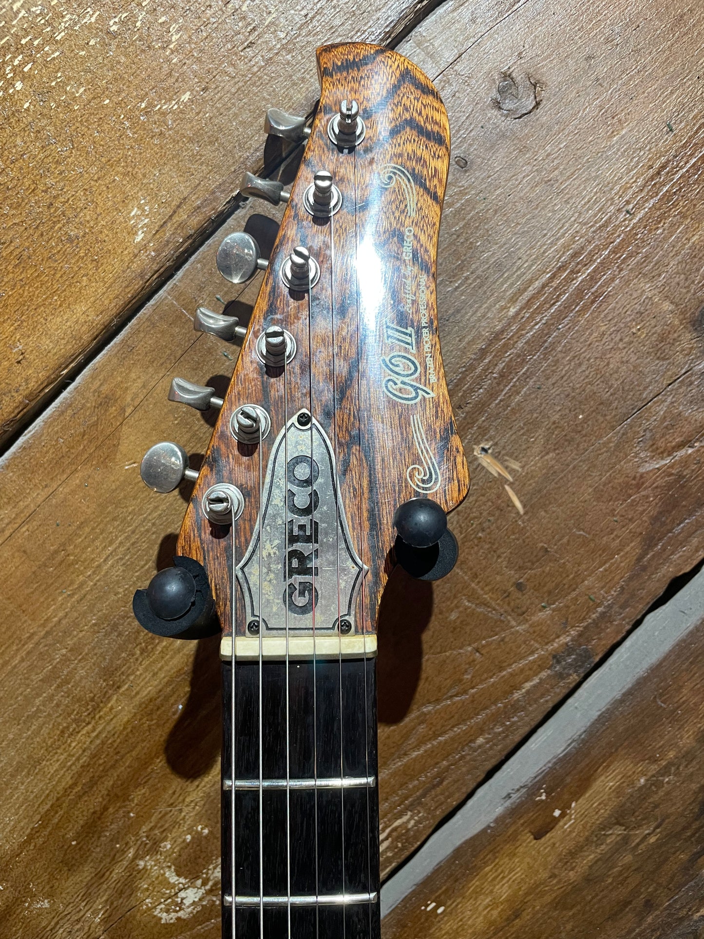 S/H 1979 Greco GO II Solid Body Electric Guitar, Natural Mahogany