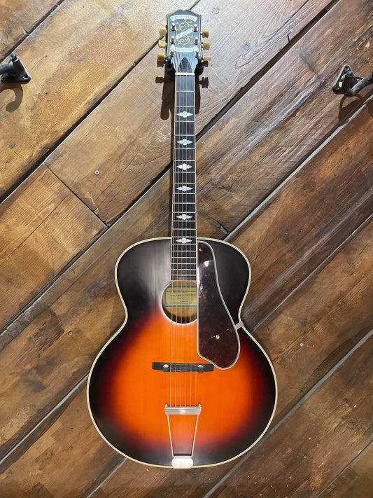 S/H Epiphone Masterbilt De Luxe Round Hole Electro-Acoustic Guitar, Vintage Sunburst