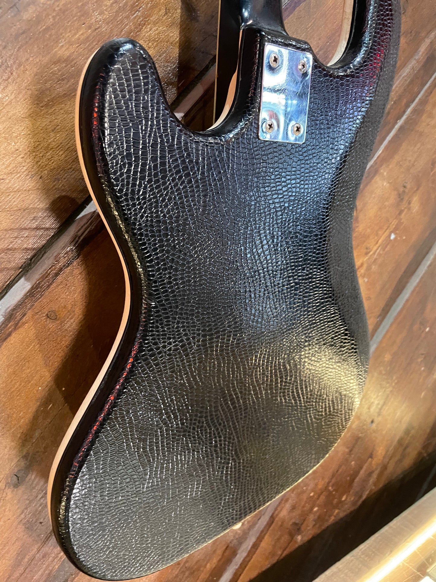 S/H 1965 Hofner 185 Artist Bass, White Crocodile