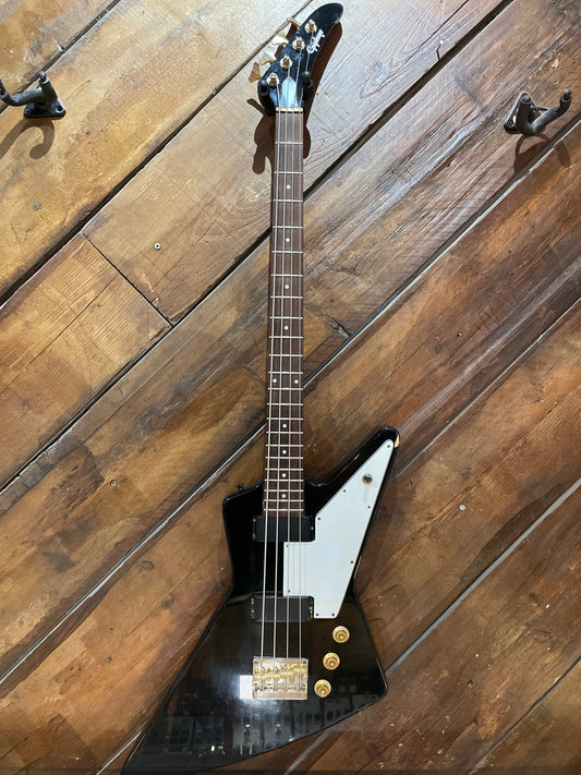 S/H Epiphone Korina Explorer Bass, Ebony