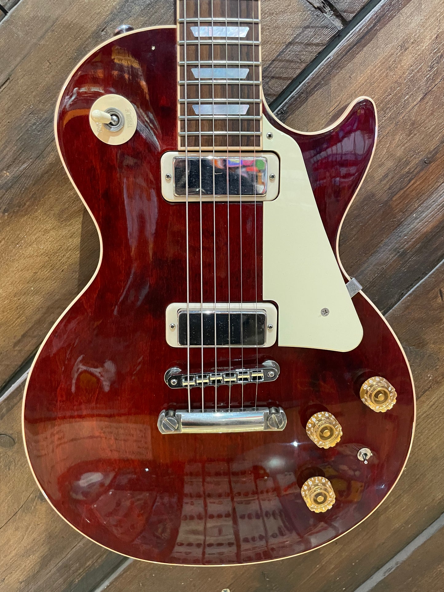 S/H 2015 Gibson Les Paul 100th Anniversary Deluxe, Wine Red