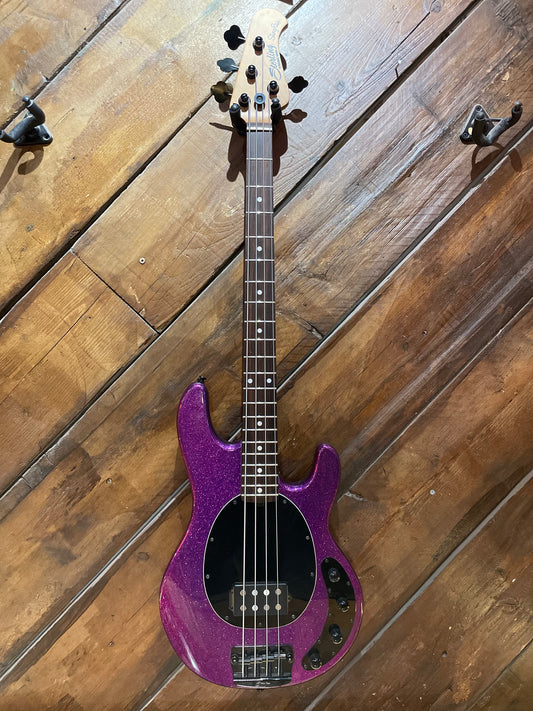 S/H Sterling By Music Man Ray34 Electric Bass, Purple Sparkle