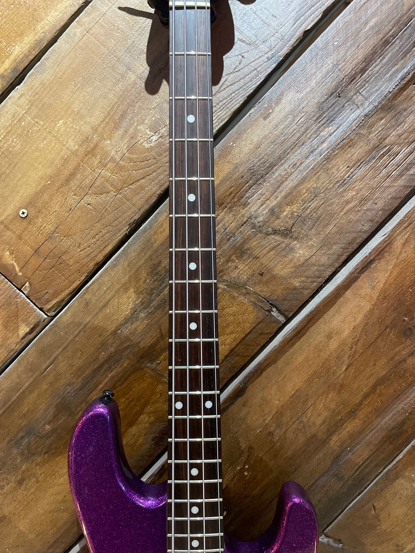 S/H Sterling By Music Man Ray34 Electric Bass, Purple Sparkle