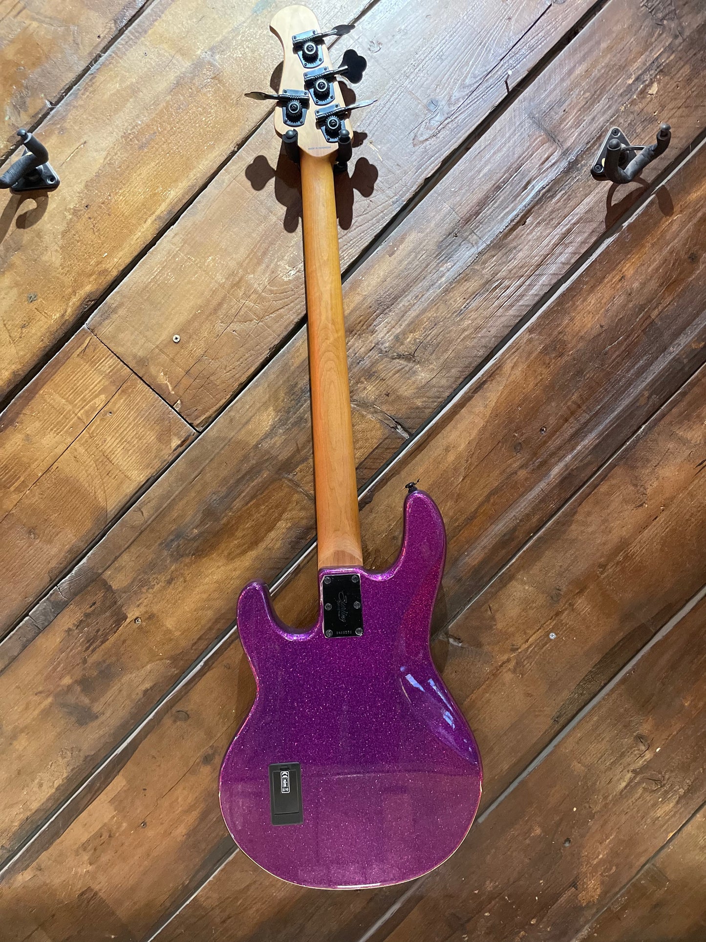 S/H Sterling By Music Man Ray34 Electric Bass, Purple Sparkle
