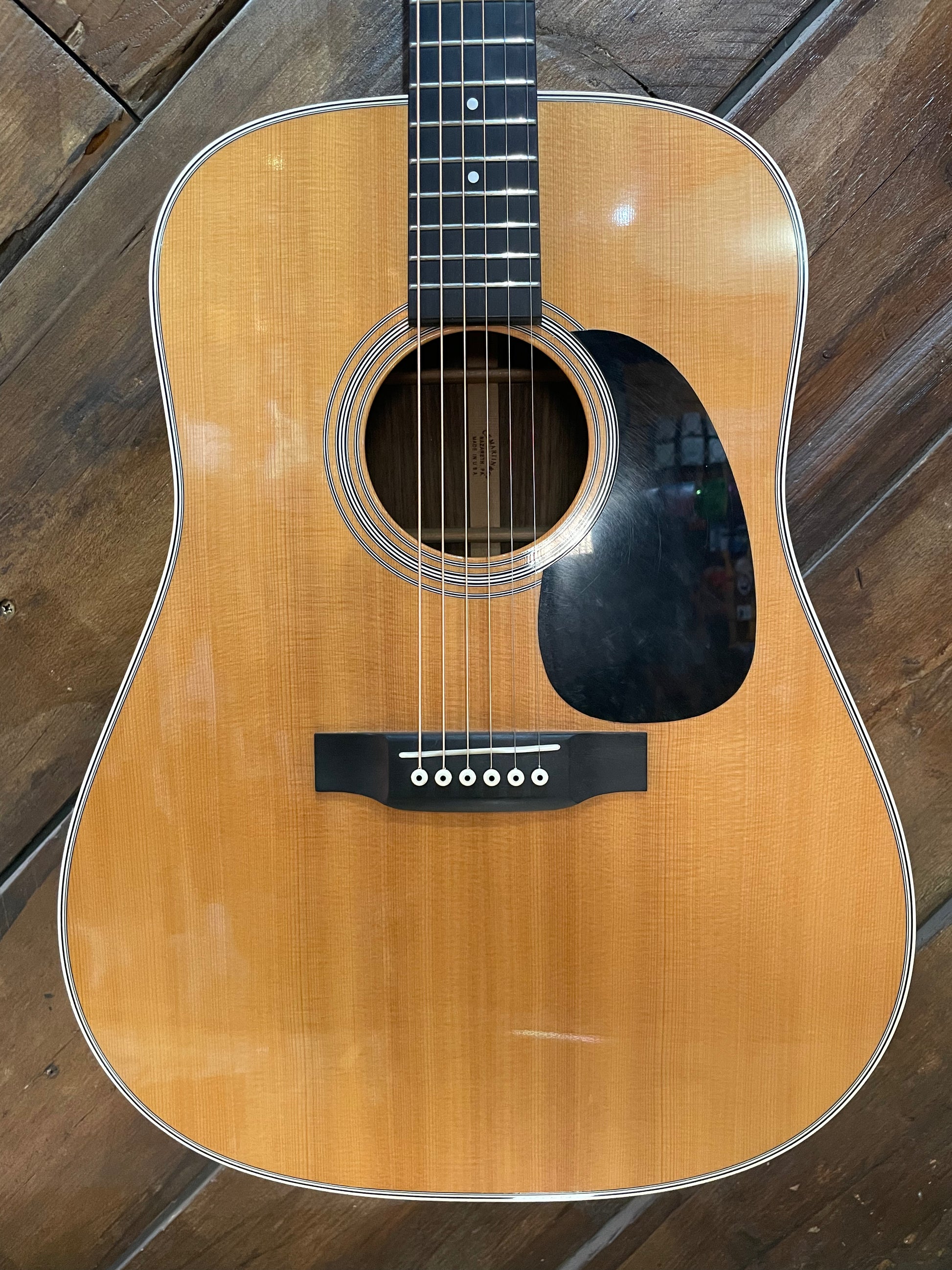 S/H 2011 Martin D-28 Dreadnought Acoustic Guitar with K&K Pure Mini Pickup, Natural