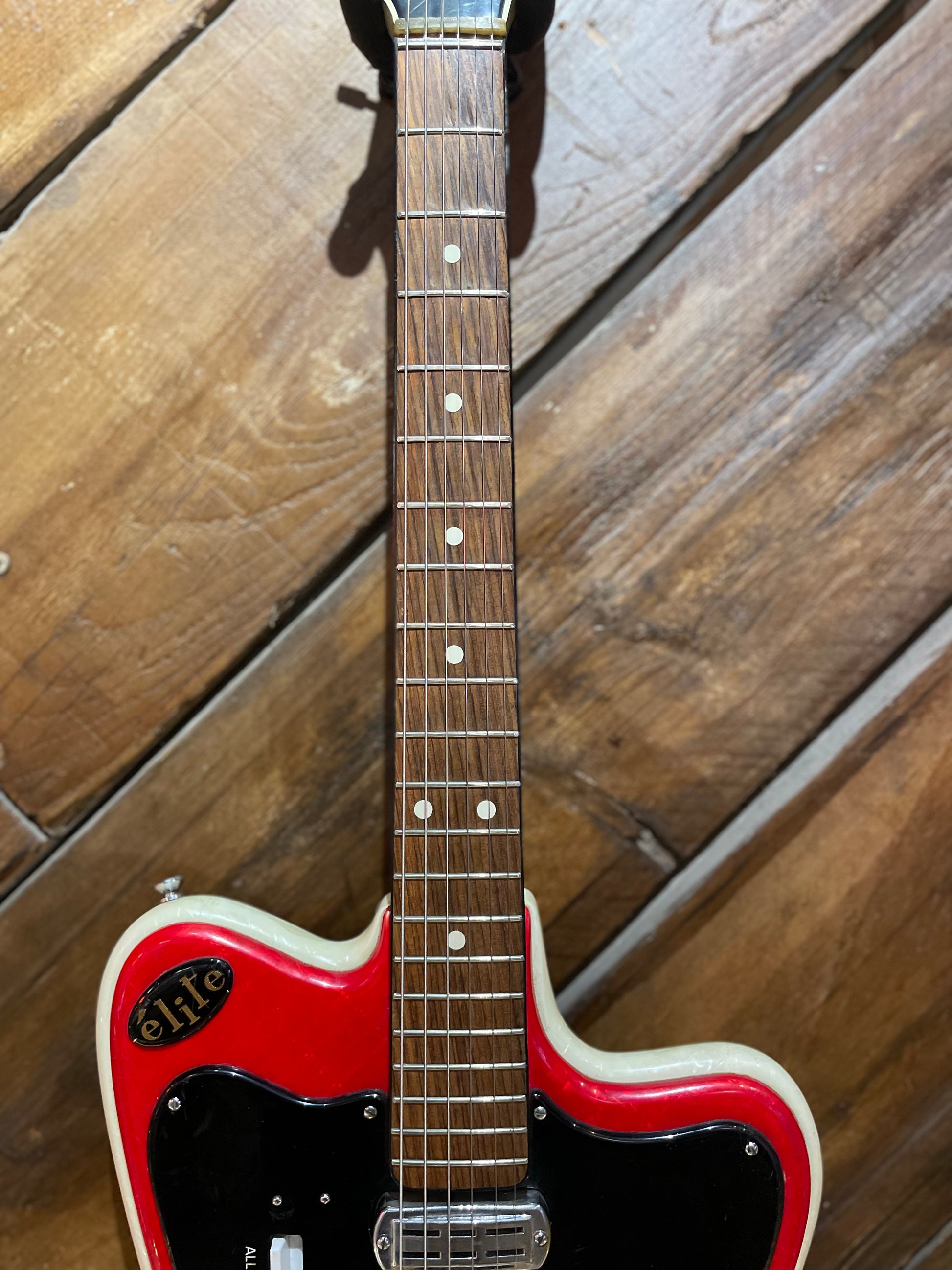 S/H 1960s Crucianelli Elite Electric Guitar, Red