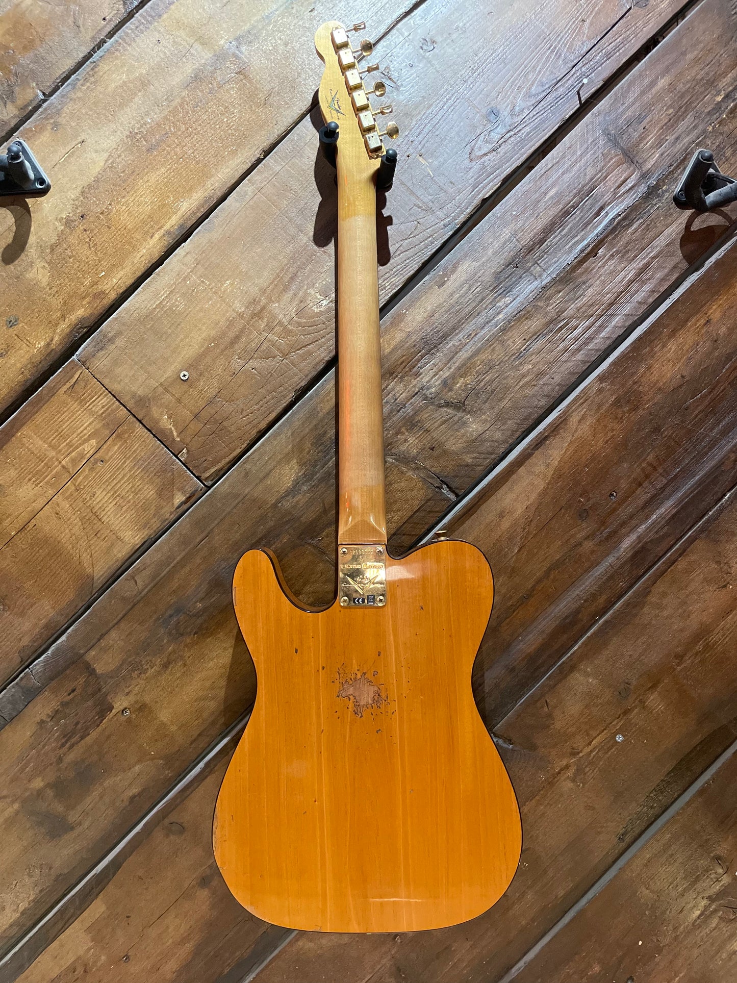 Fender Custom Shop Limited Edition Bow Tie Telecaster, Aged Sage Green Metallic with Aged Natural Back and Sides NEW