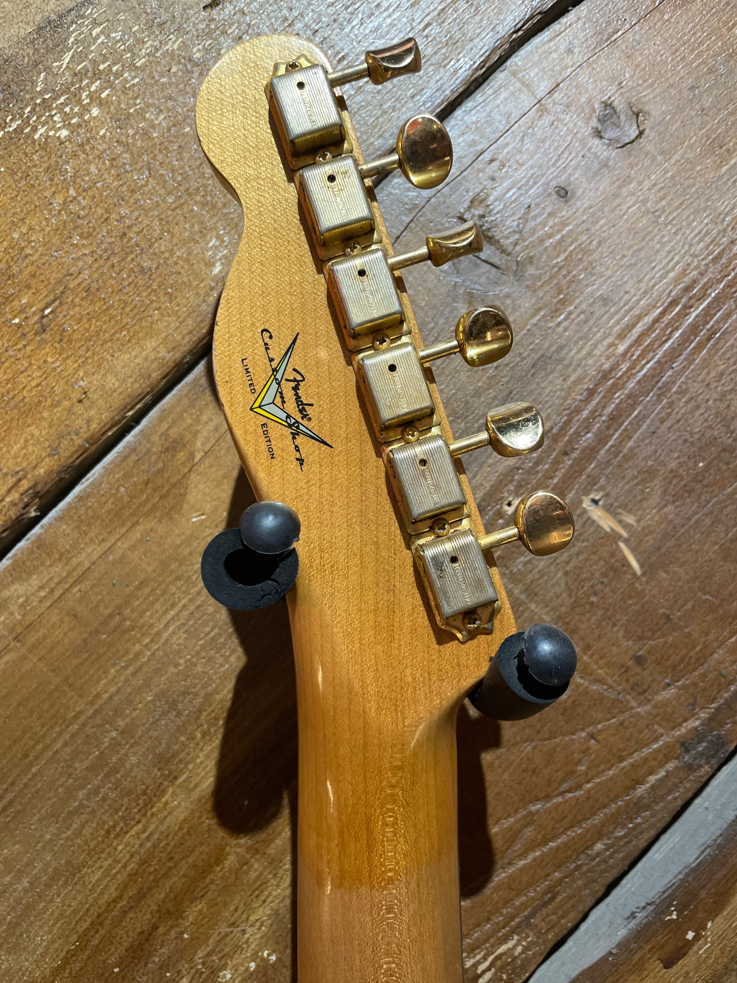 Fender Custom Shop Limited Edition Bow Tie Telecaster, Aged Sage Green Metallic with Aged Natural Back and Sides NEW