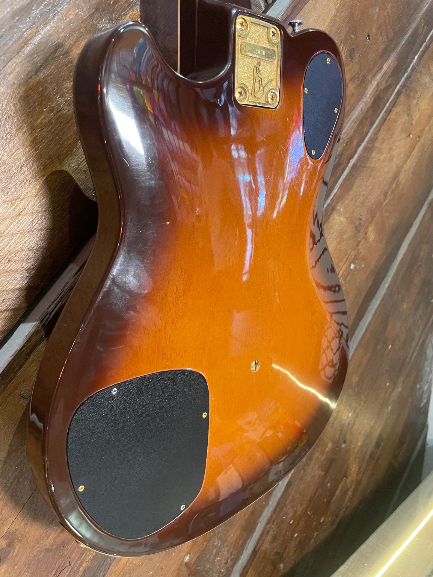 S/H 1980s Ovation UK II Solid Body Electric Guitar, Nutmeg