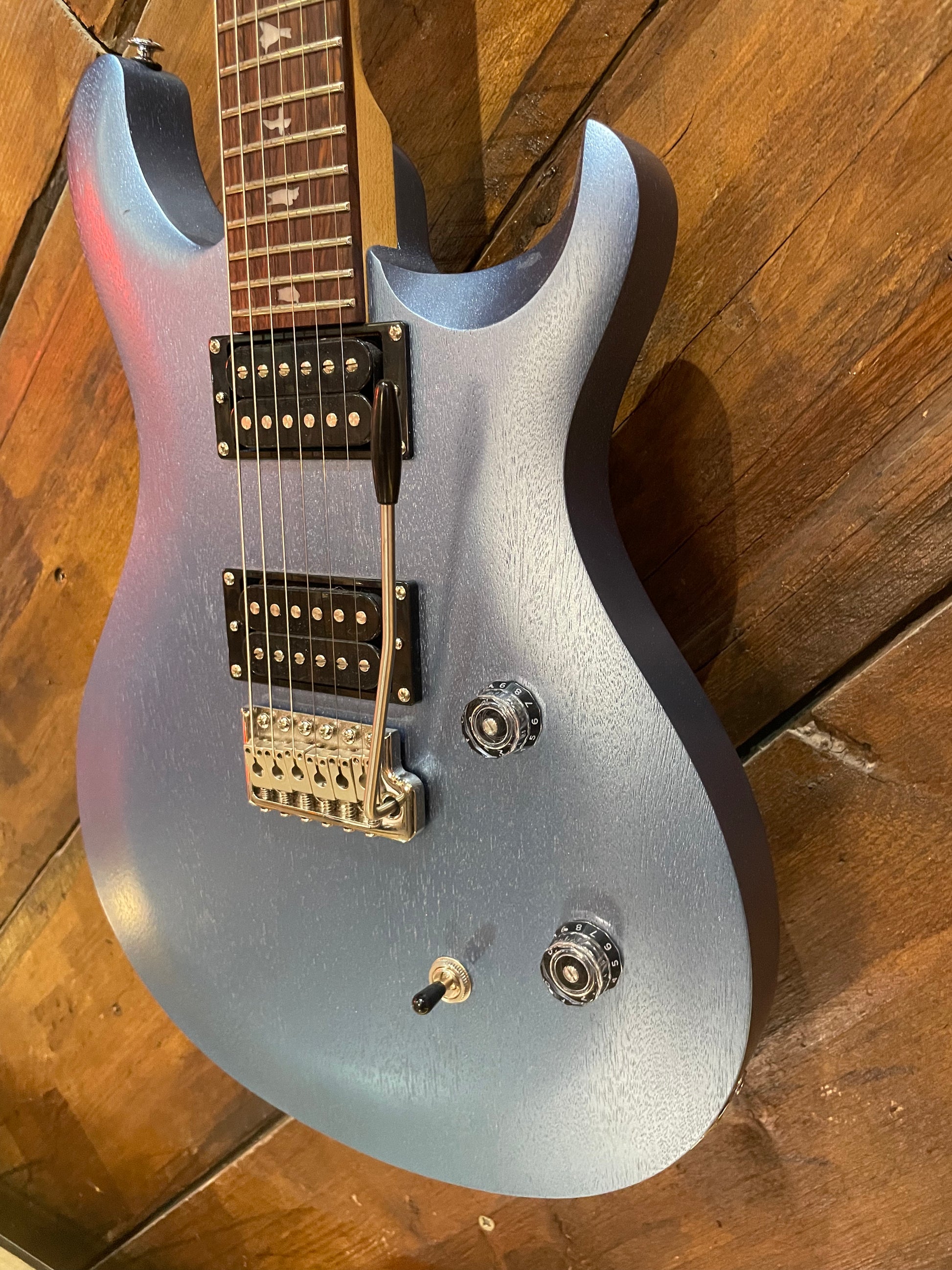 S/H PRS SE CE24 Standard Solid Body Electric Guitar, Ice Blue Metallic