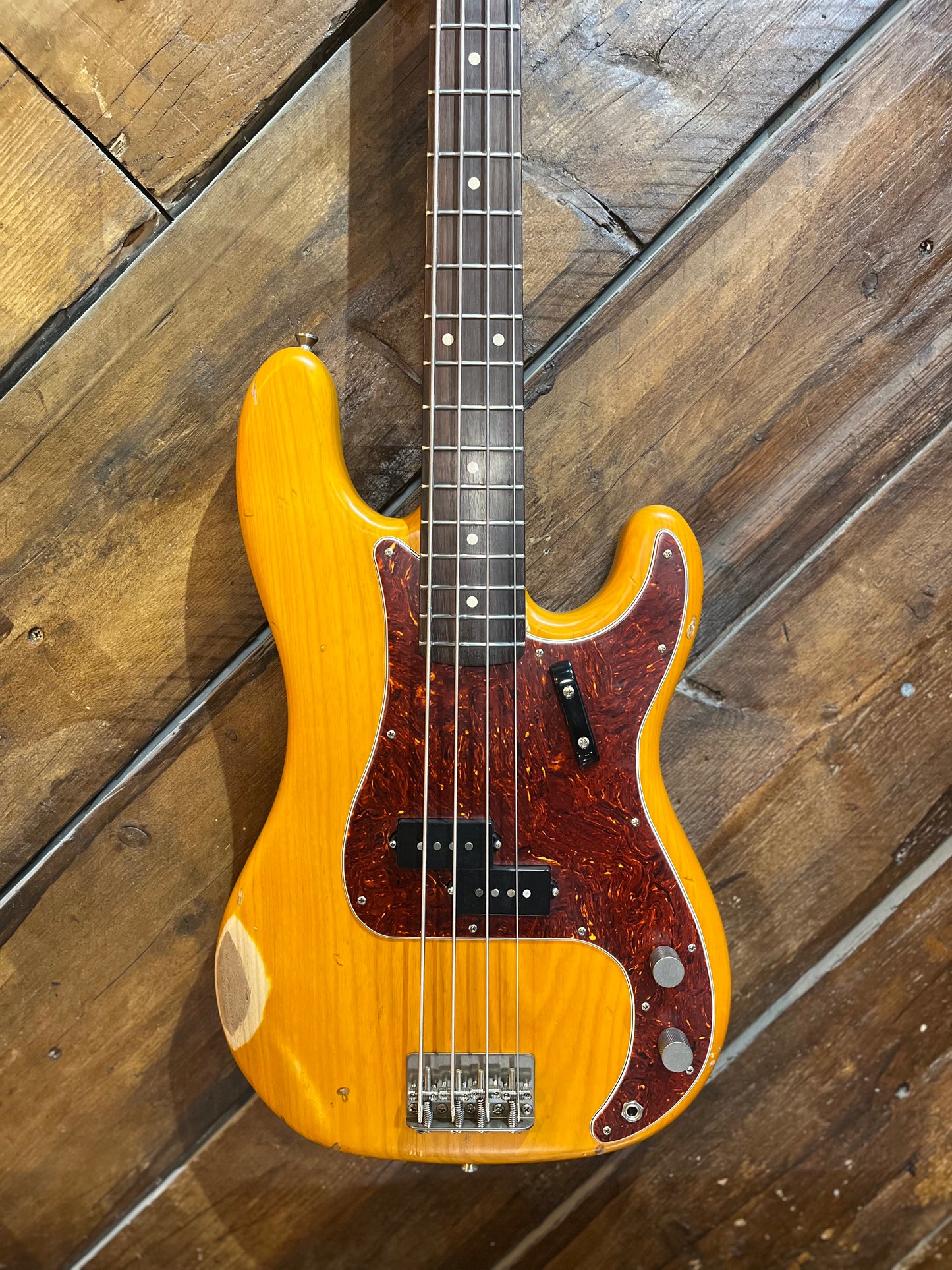 Nash Guitars PB63 Electric Bass, Natural Ash