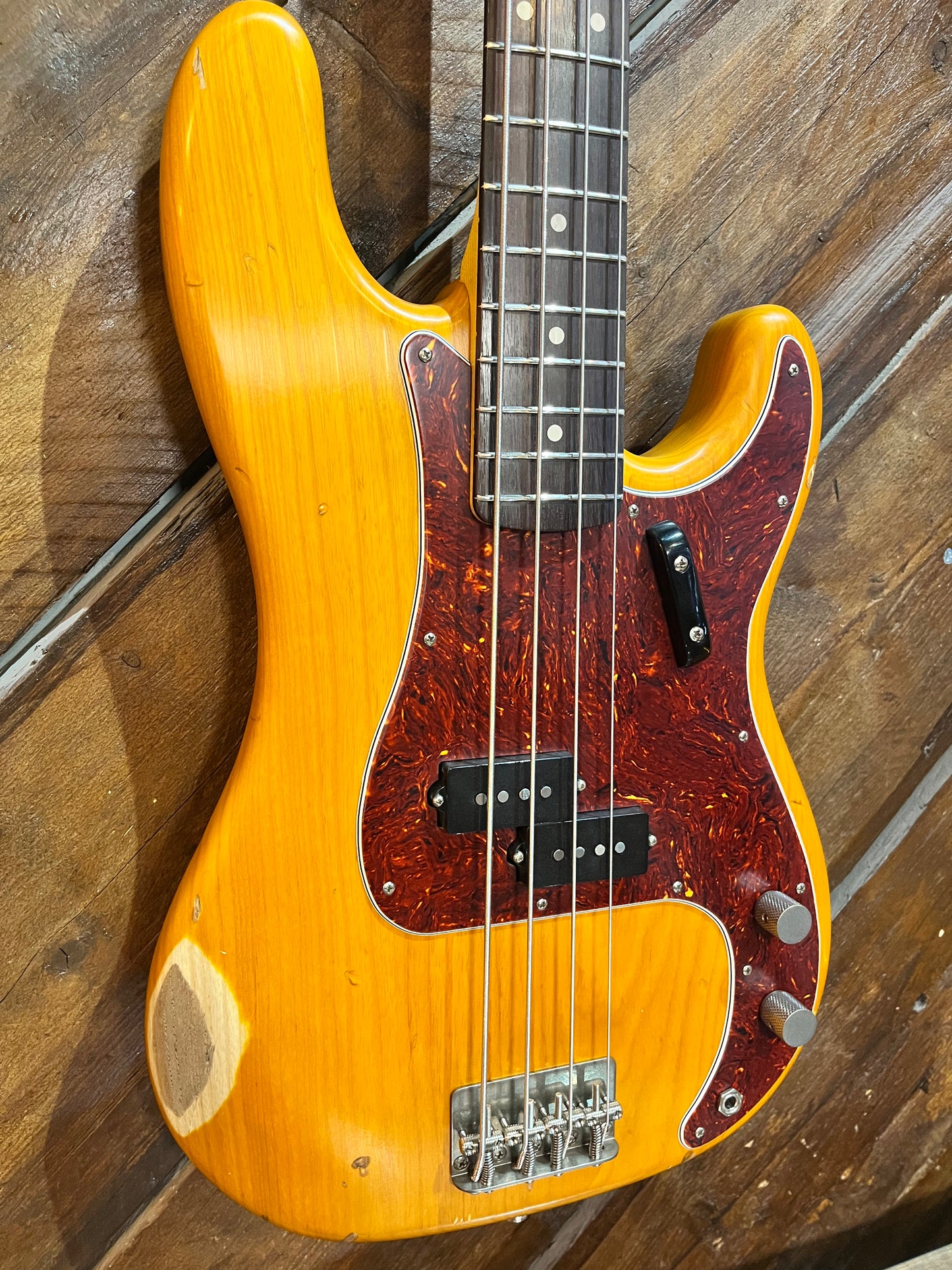 Nash Guitars PB63 Electric Bass, Natural Ash