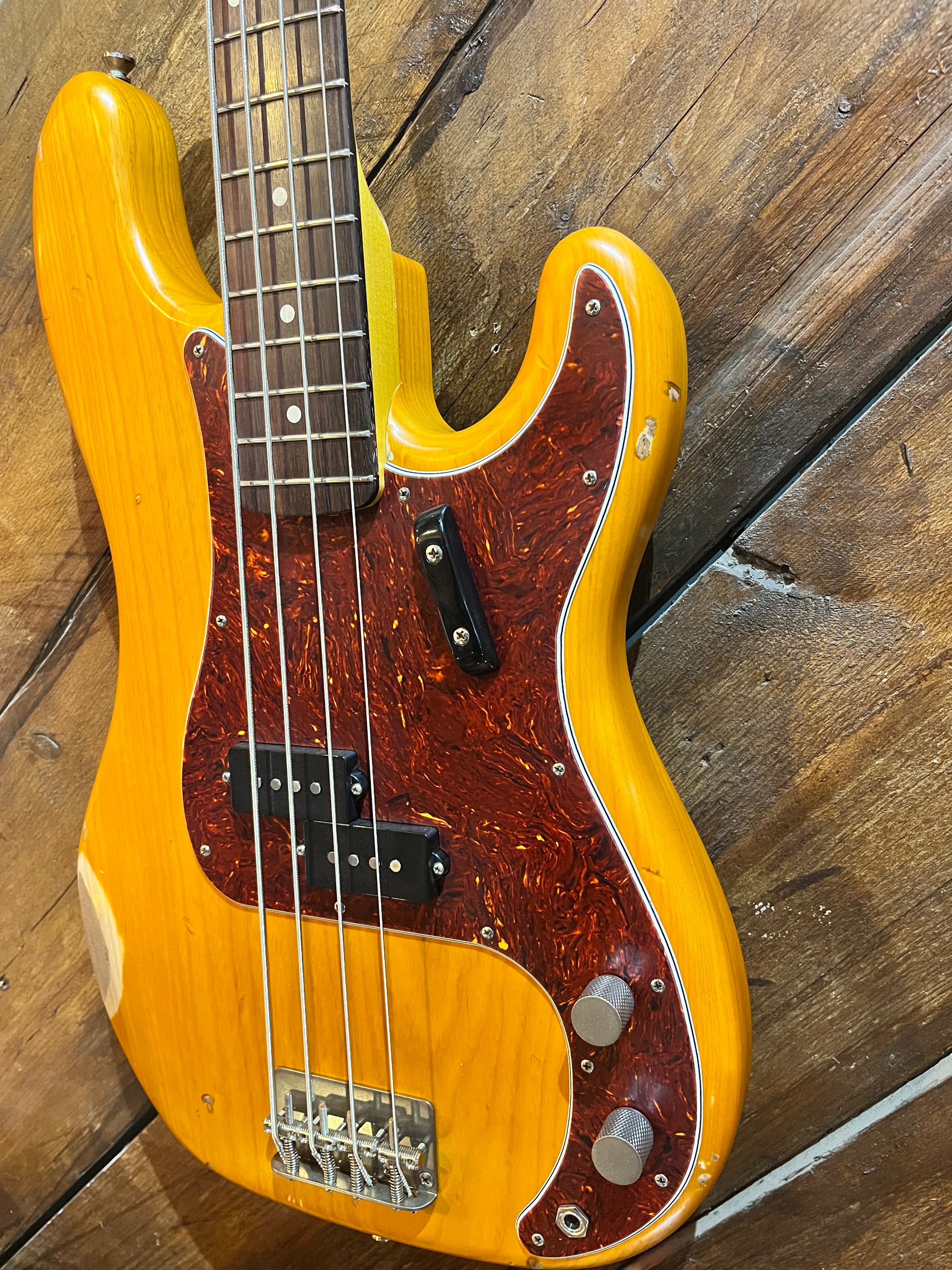 Nash Guitars PB63 Electric Bass, Natural Ash