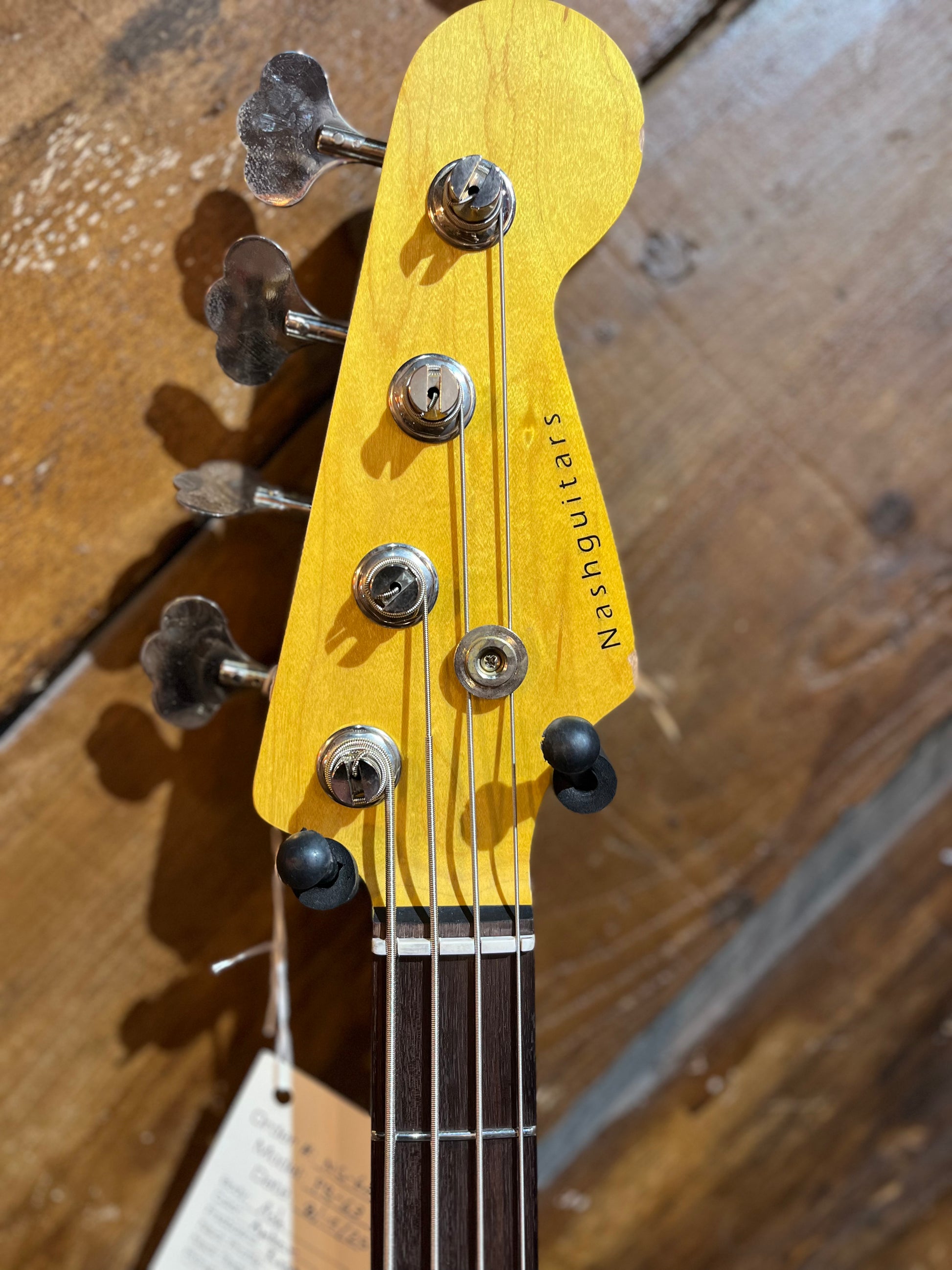 Nash Guitars PB63 Electric Bass, Natural Ash