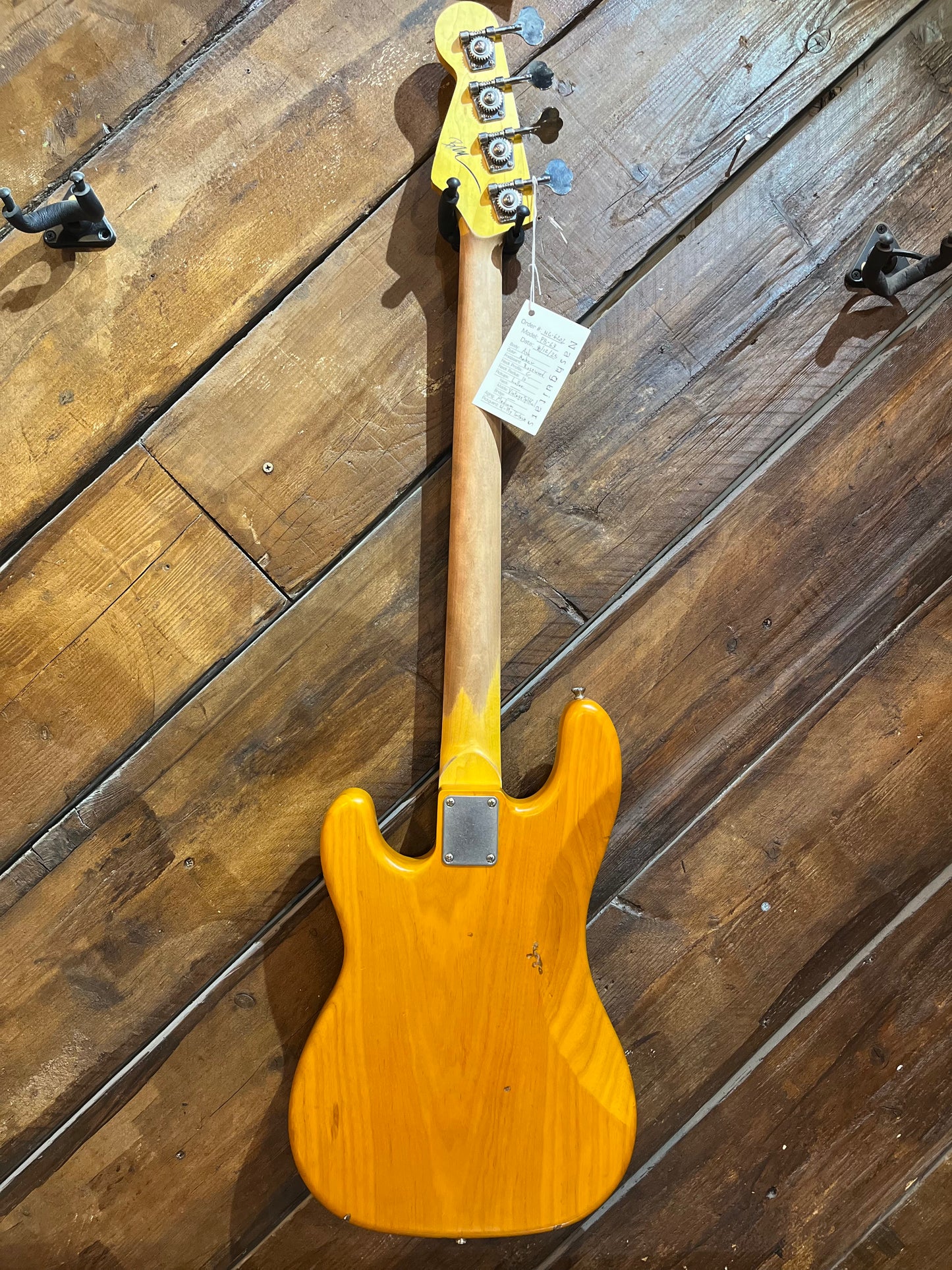 Nash Guitars PB63 Electric Bass, Natural Ash