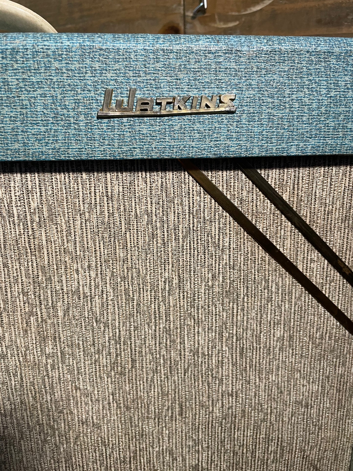 S/H 1960 Watkins Dominator MK1 17 Watt Valve Combo Amplifier, Turquoise & Cream