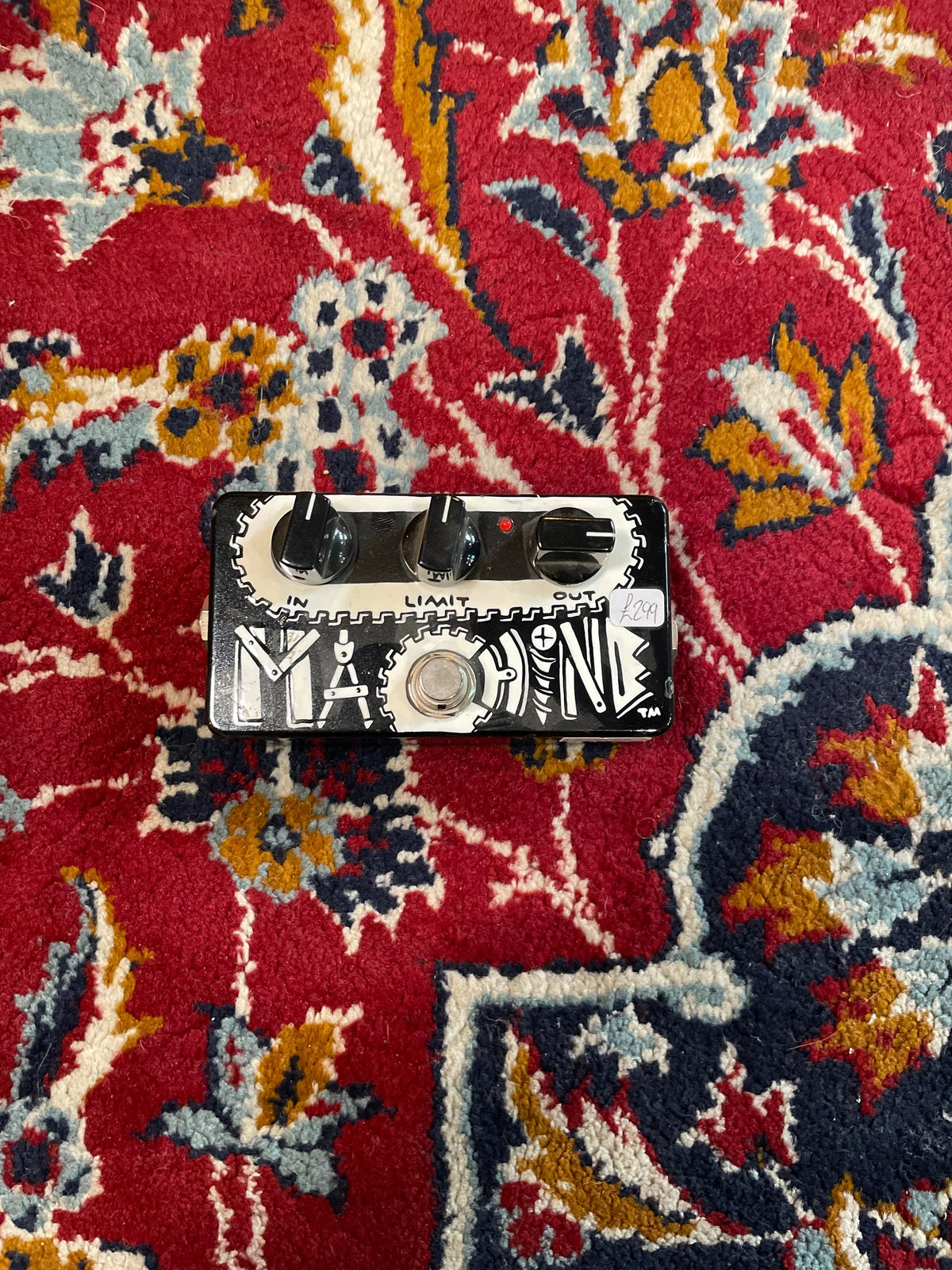 ZVEX Machine, industrial Grind Fuzz, Hand Painted