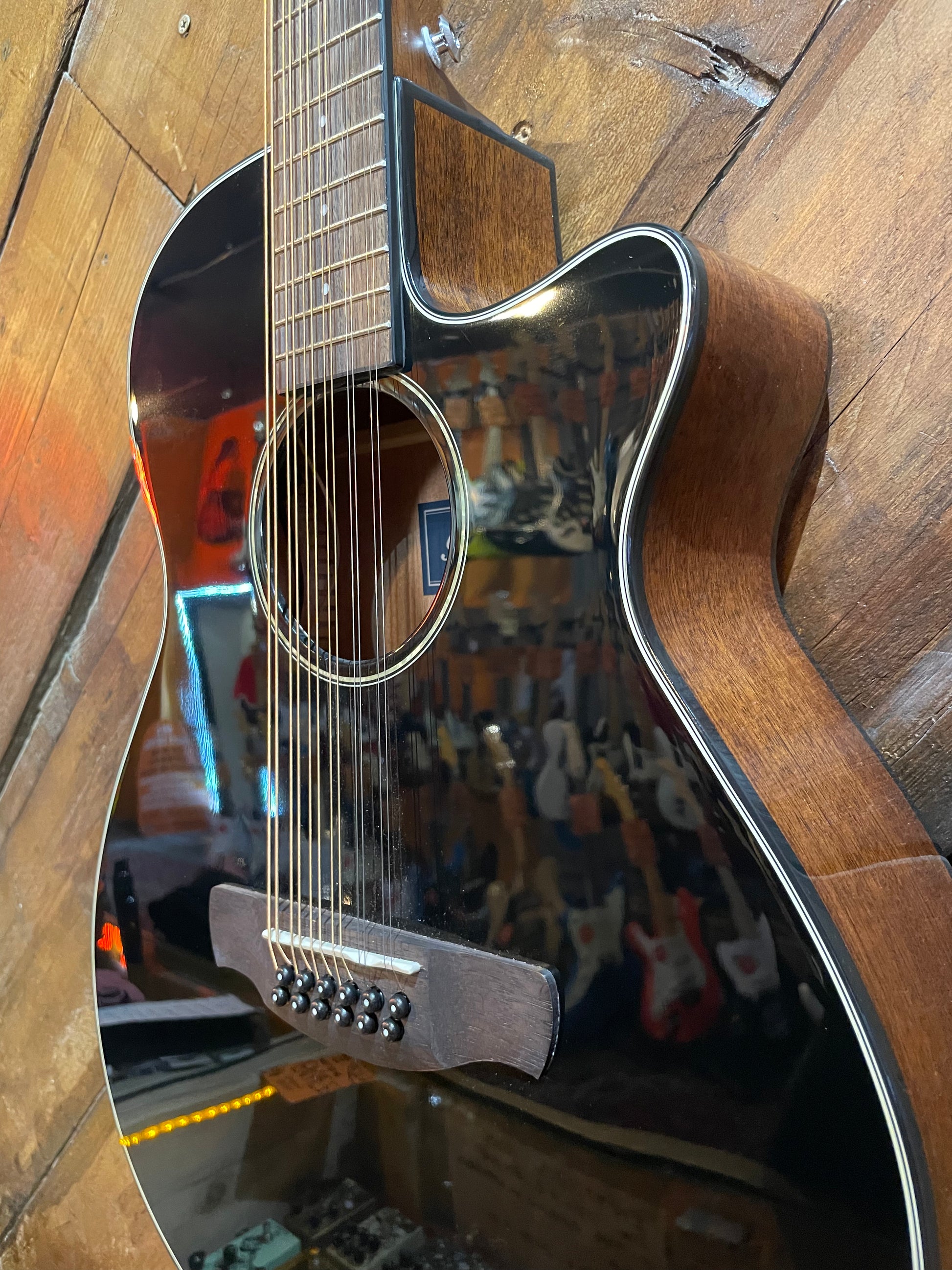 S/H Ibanez AEG5012 12-String Acoustic, Gloss Black