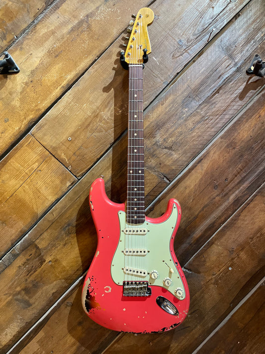 Fender Custom Shop Michael Landau Signature 1963 Stratocaster, Fiesta Red Over Sunburst