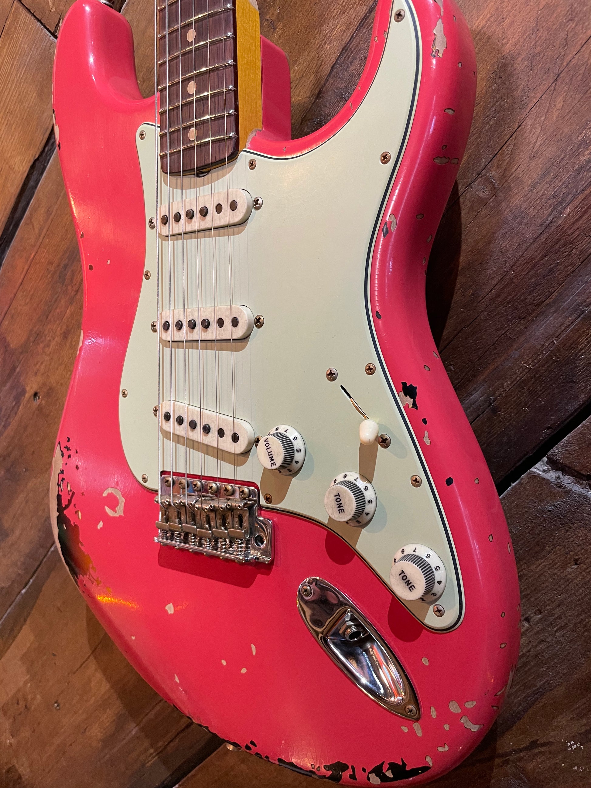 Fender Custom Shop Michael Landau Signature 1963 Stratocaster, Fiesta Red Over Sunburst