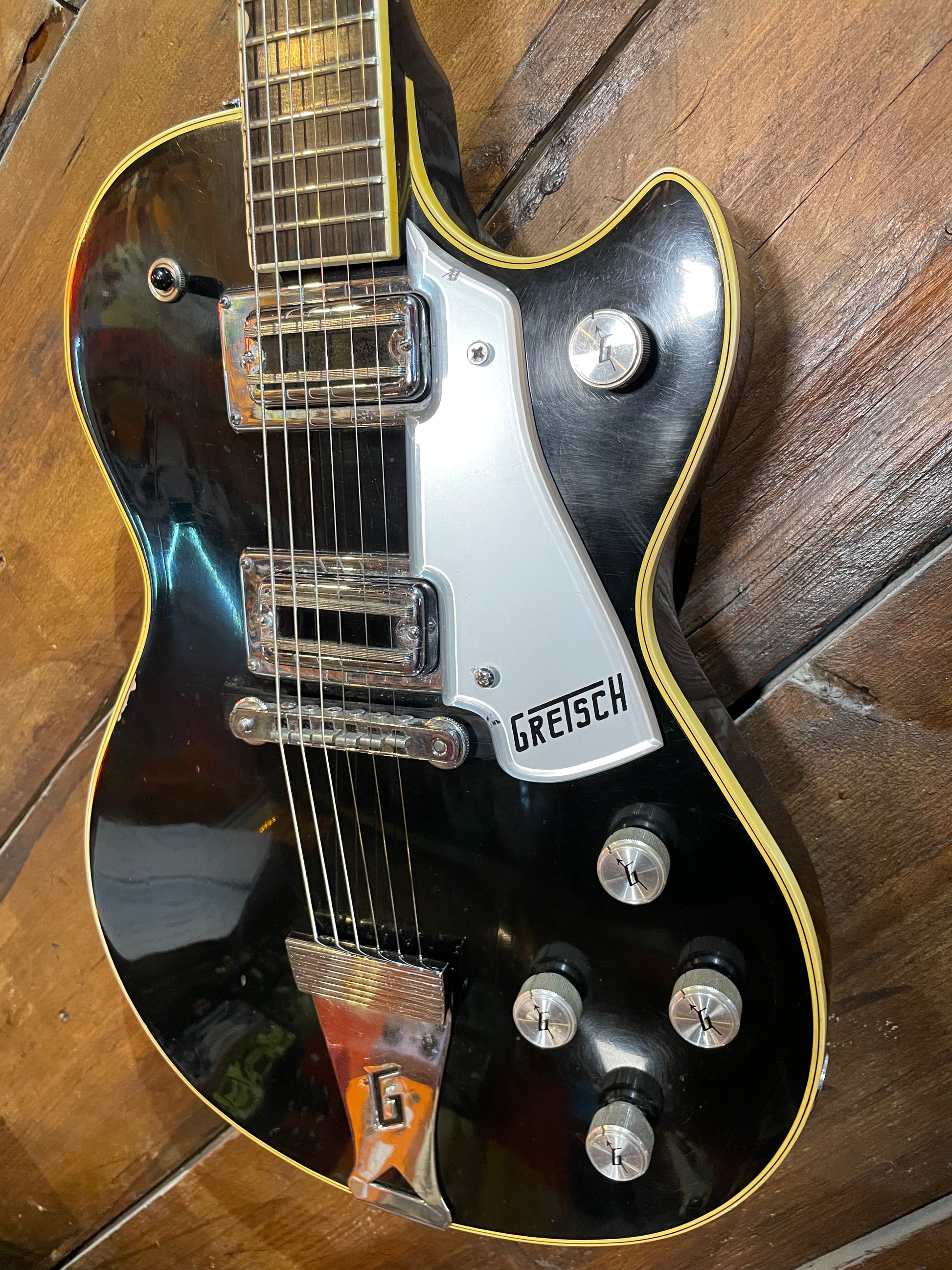 S/H 1973 Gretsch Roc Jet, Mercedes Black