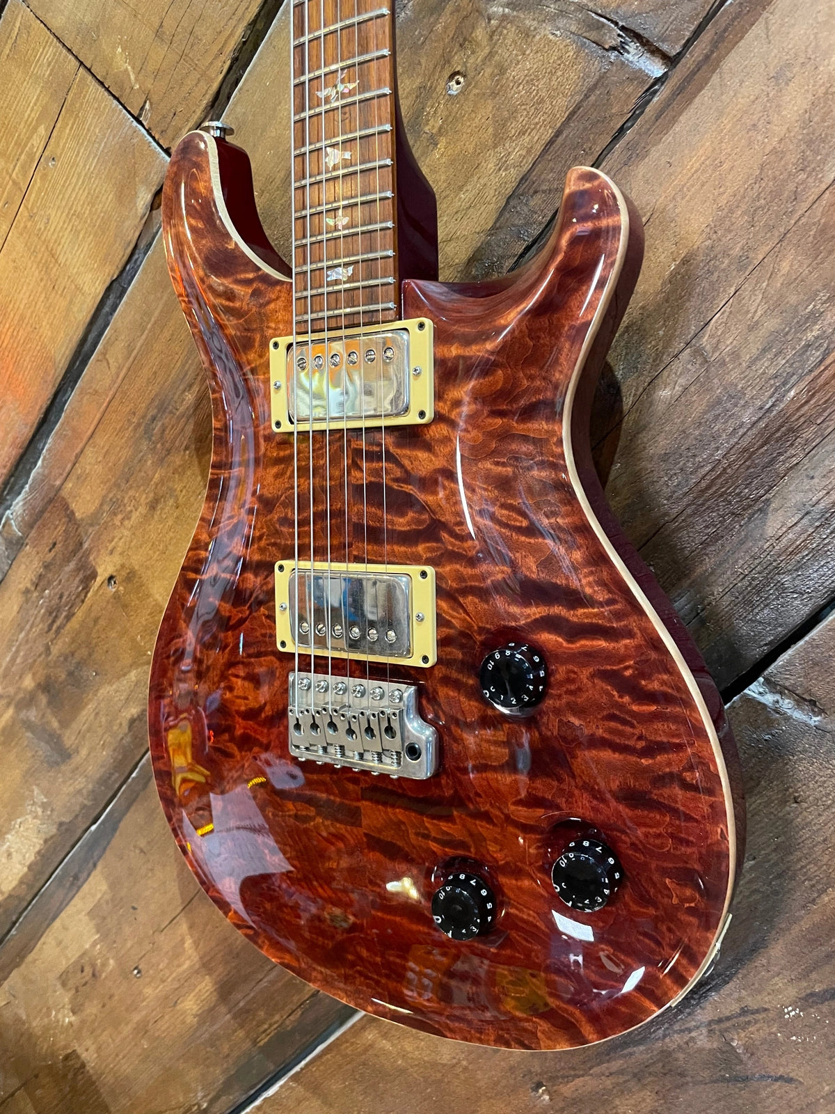 S/H 1996 PRS Custom 22 10 Top, Amber