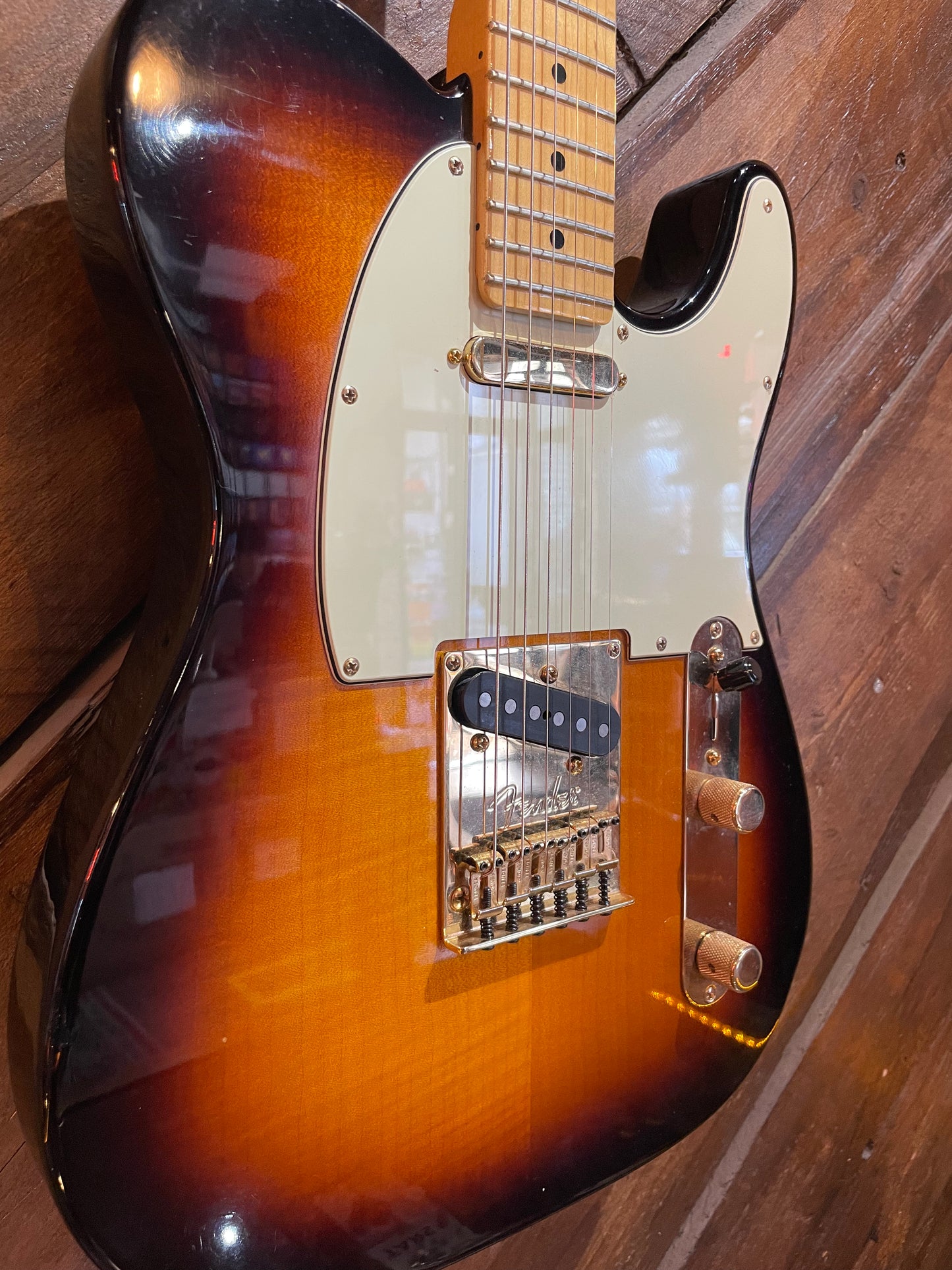 S/H 2012 Fender 'Tele-bration' Flame Top Telecaster, Three Tone Sunburst