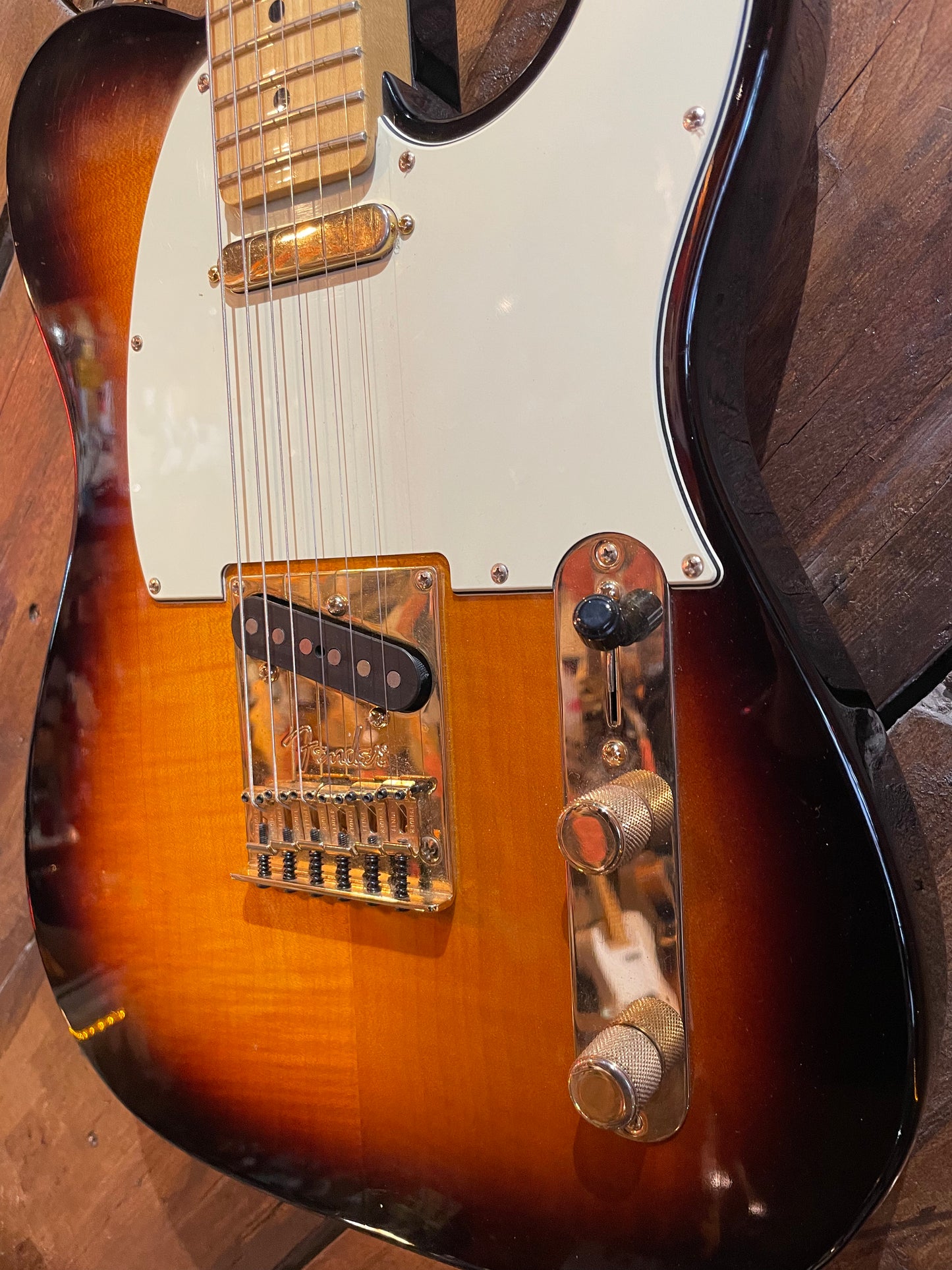 S/H 2012 Fender 'Tele-bration' Flame Top Telecaster, Three Tone Sunburst