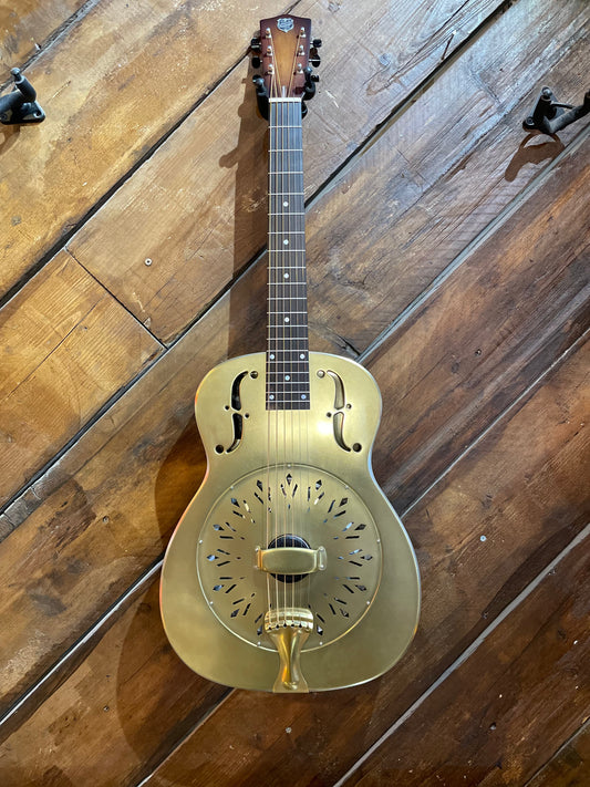 National RAW Series 14 Fret Resonator, Brass