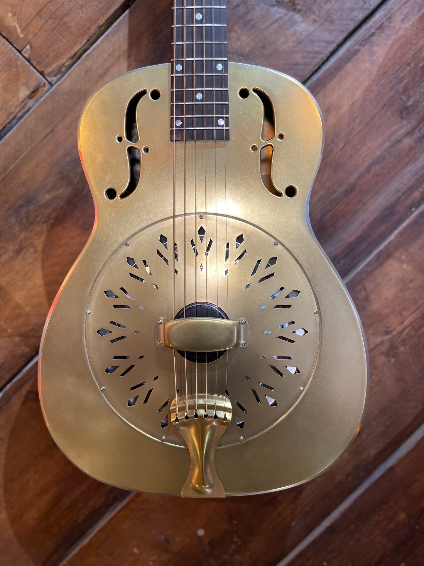 National RAW Series 14 Fret Resonator, Brass