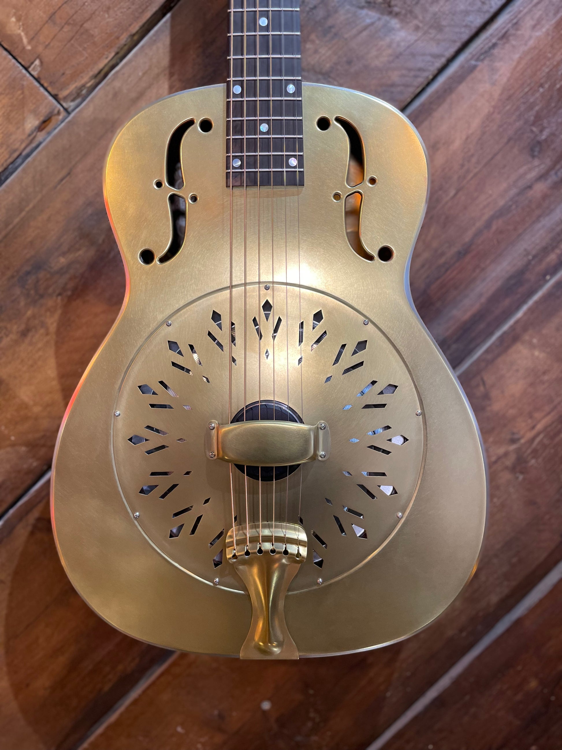 National RAW Series 14 Fret Resonator, Brass