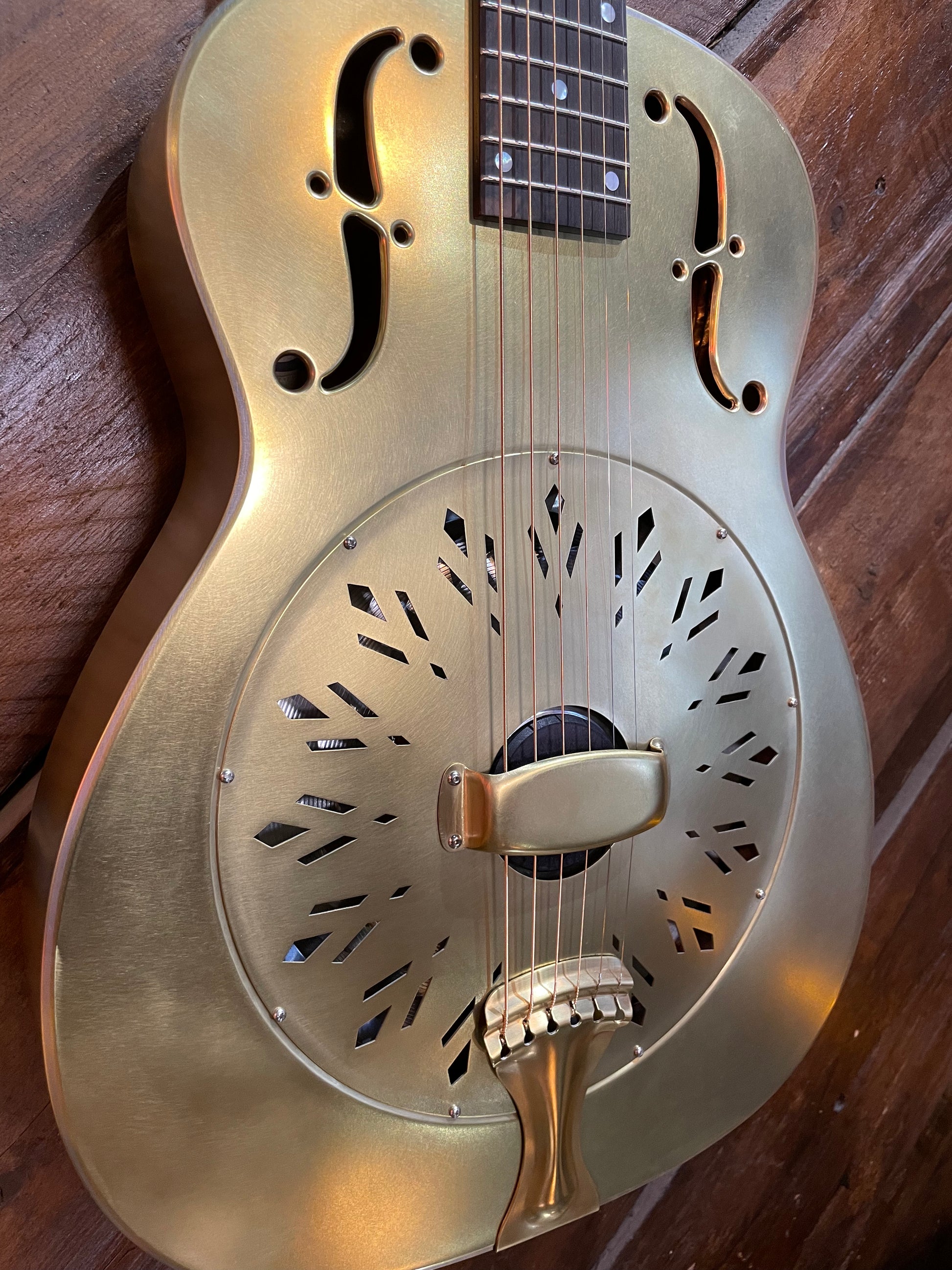 National RAW Series 14 Fret Resonator, Brass