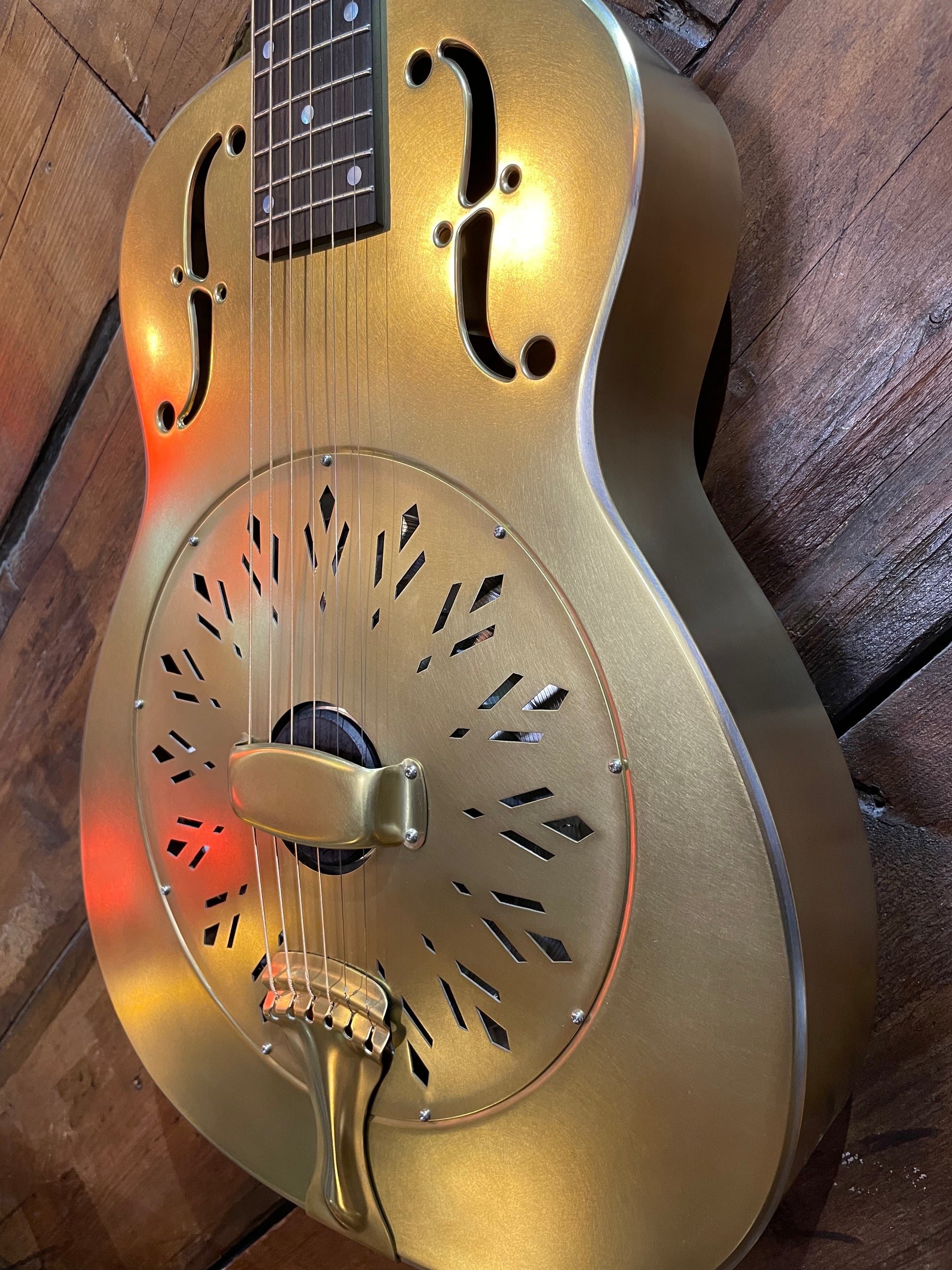 National RAW Series 14 Fret Resonator, Brass