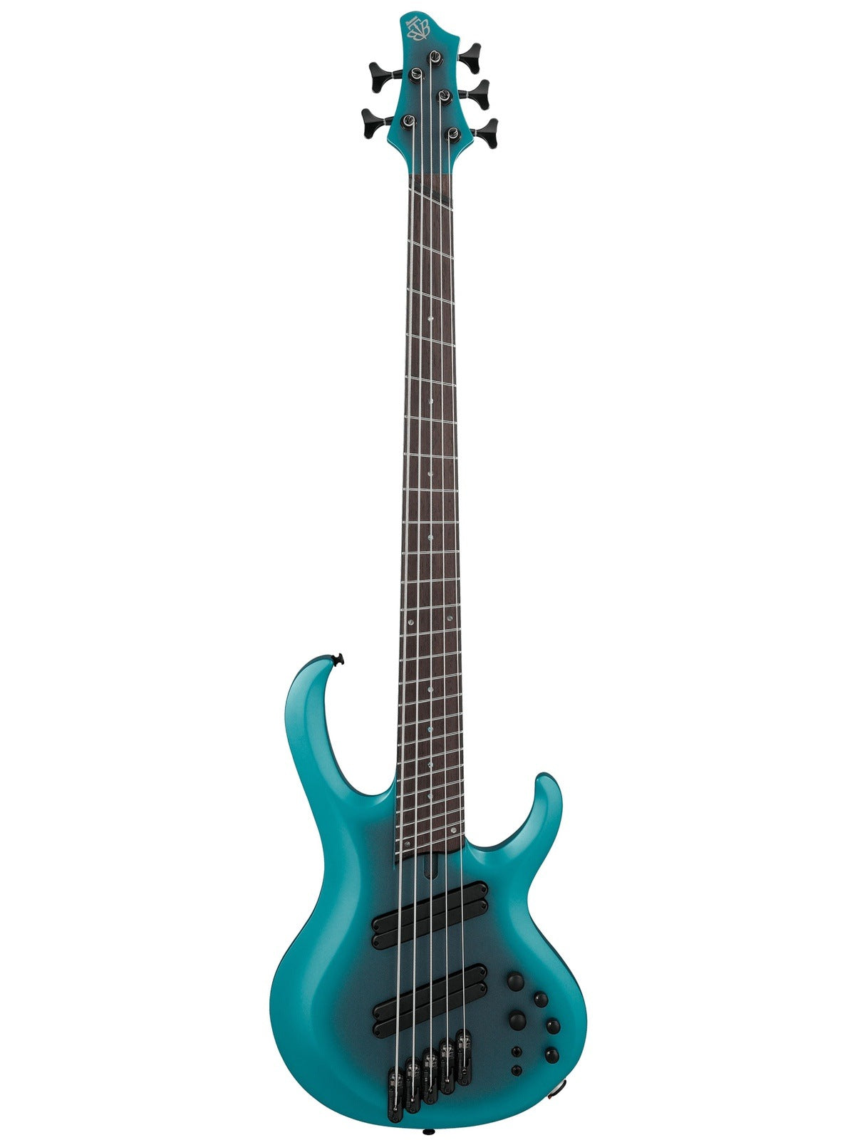Ibanez BTB605MS 5-String Electric Bass, Cerulean Aura Burst Matte