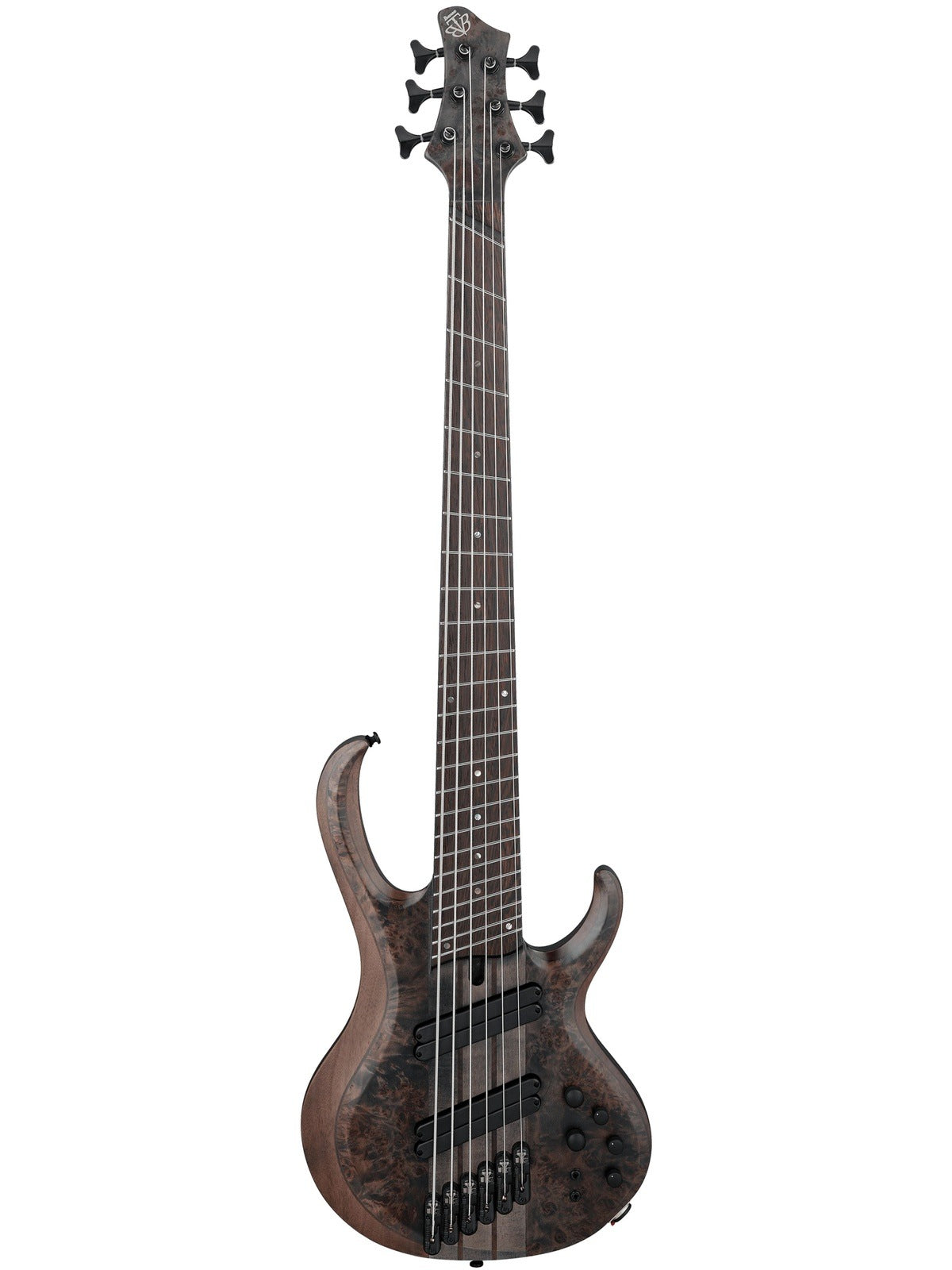 Ibanez BTB806MS 6-String Electric Bass, Transparent Gray Flat