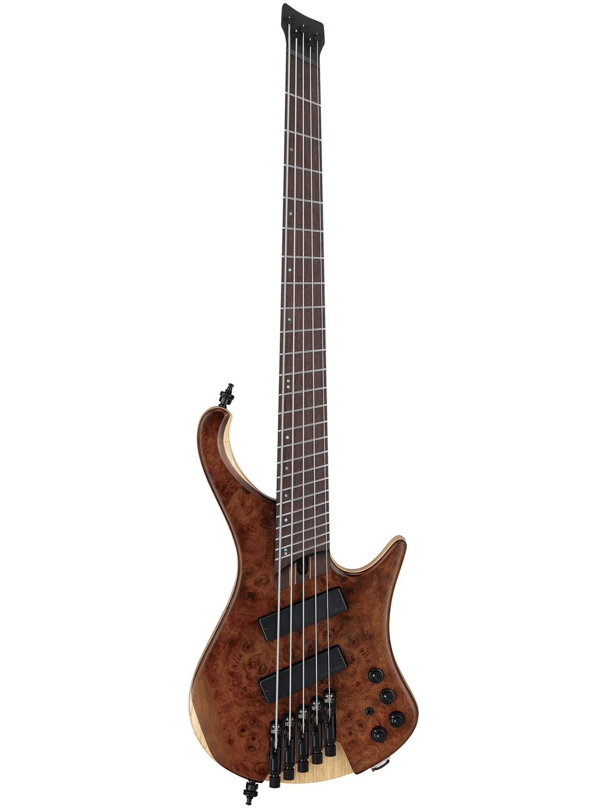 Ibanez EHB1265MS Headless Fretless 5-String Electric Bass, Natural Mocha Low Gloss