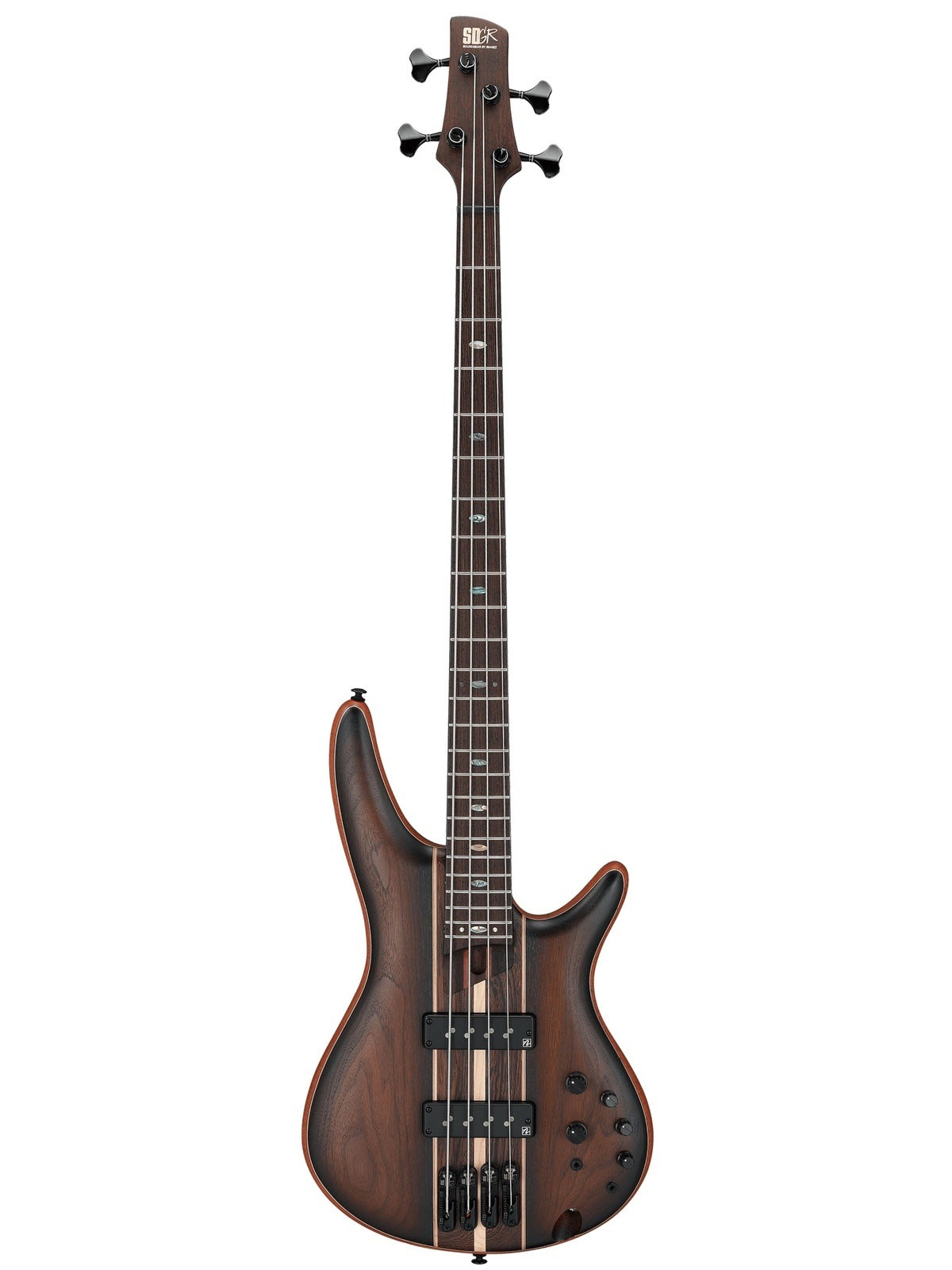 Ibanez SR1350B Premium 4-String Electric Bass, Dual Mocha Burst Flat
