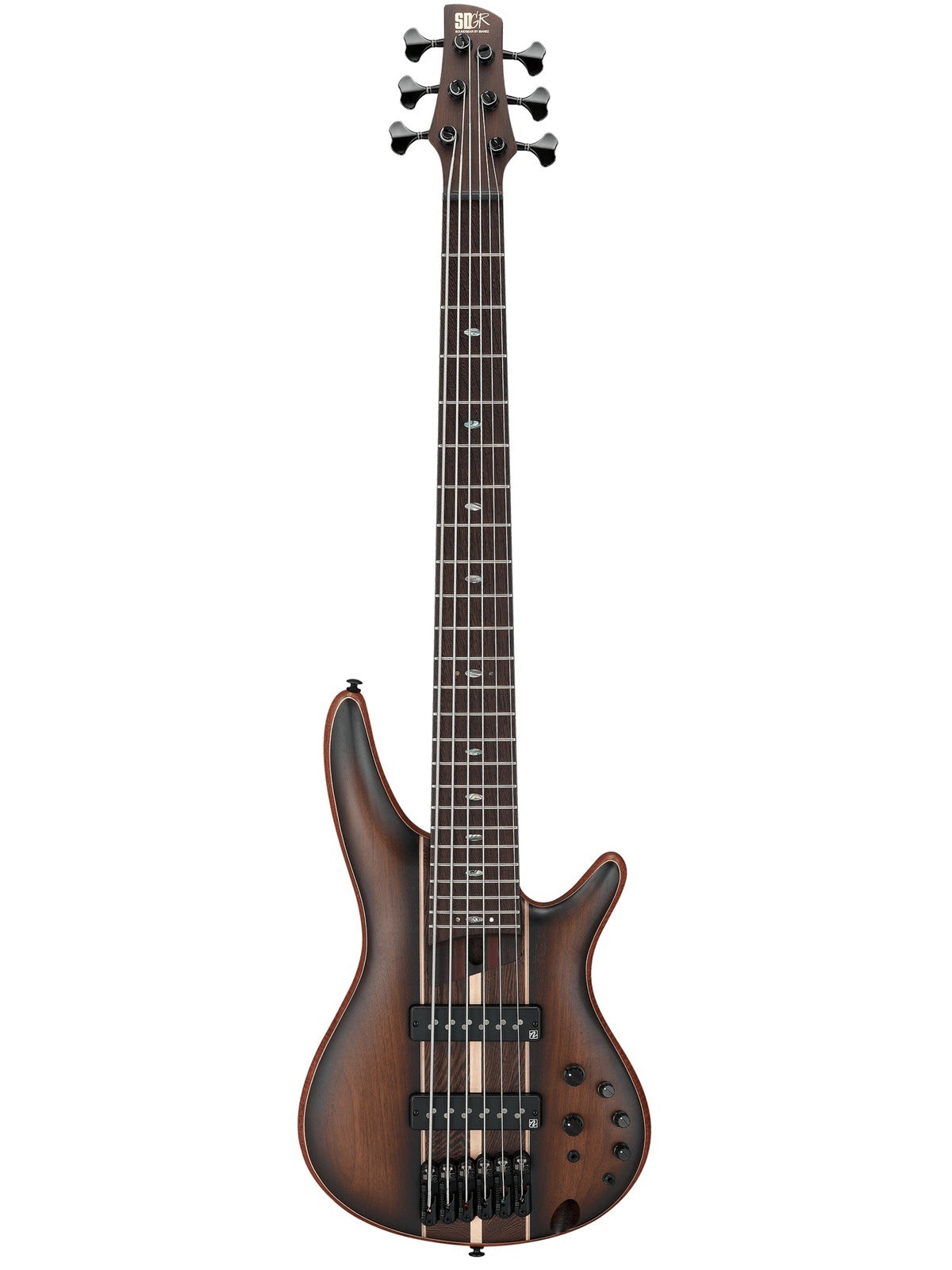 Ibanez SR1356B Premium 6-String Electric Bass, Dual Mocha Burst Flat