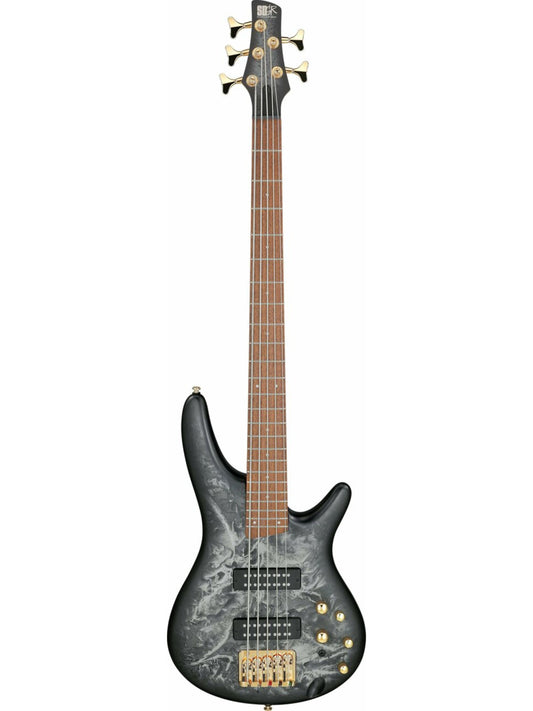 Ibanez SR305EDX 5-String Electric Bass, Black Ice Frozen Matte