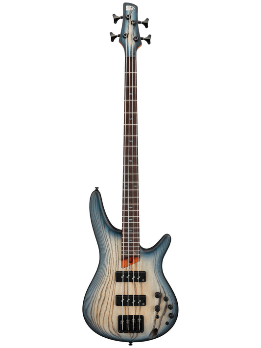 Ibanez SR600E Standard 4-String Electric Bass, Cosmic Blue Starburst Flat