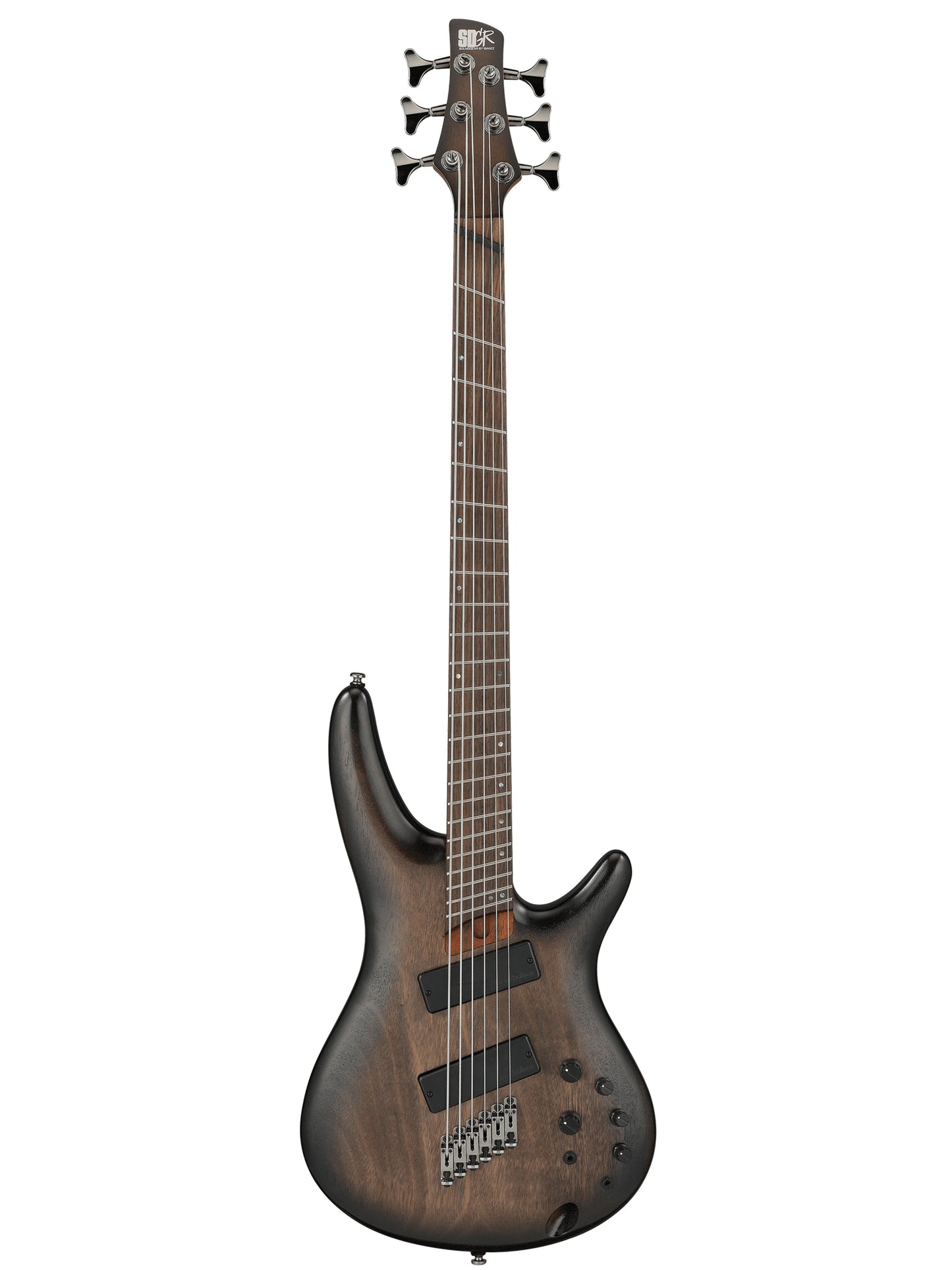 Ibanez SRC6MS Multi-Scale 6-String Electric Bass, Black Stained Burst Low Gloss