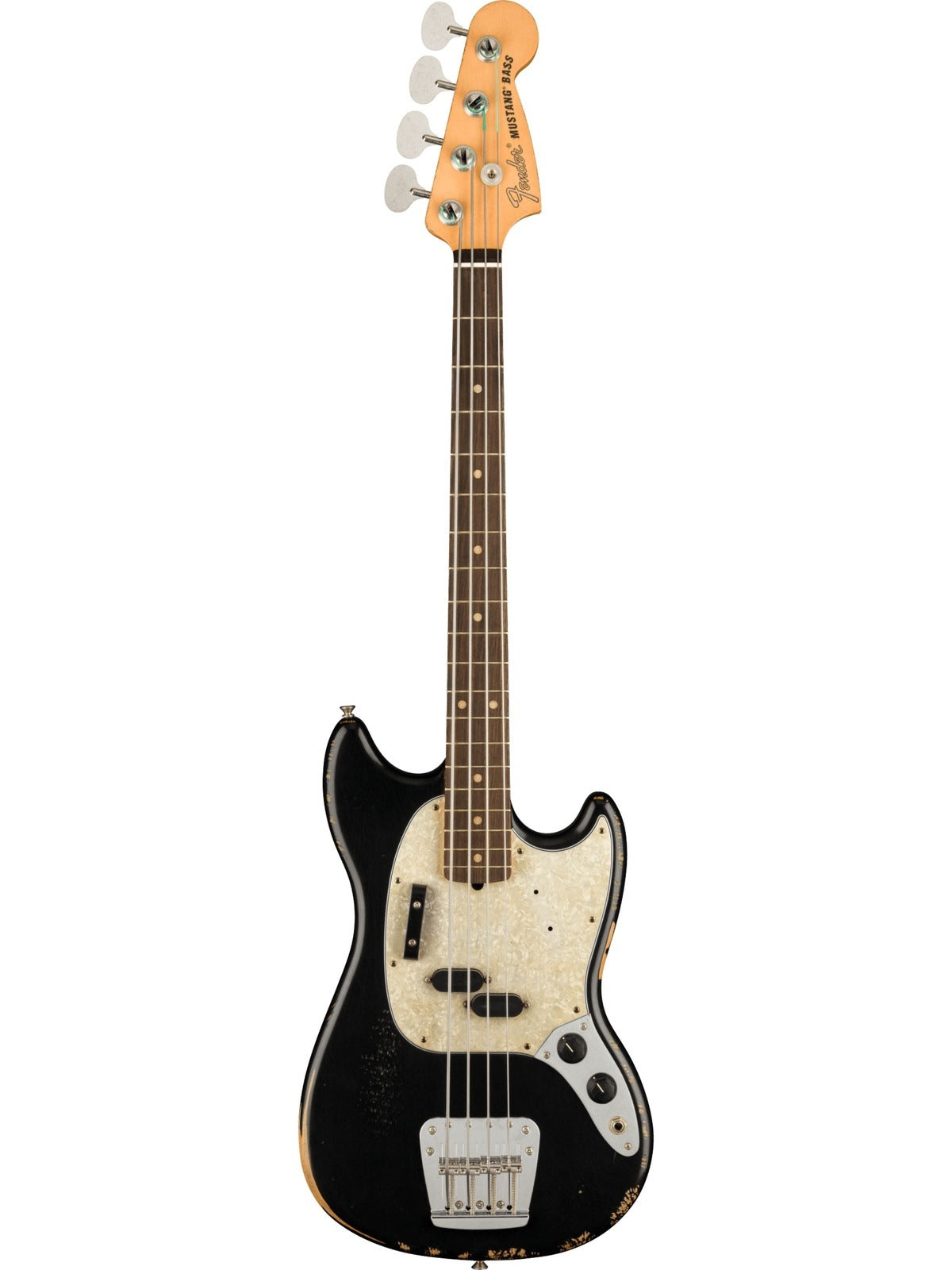 Fender JMJ Roadworn Mustang Bass, Black