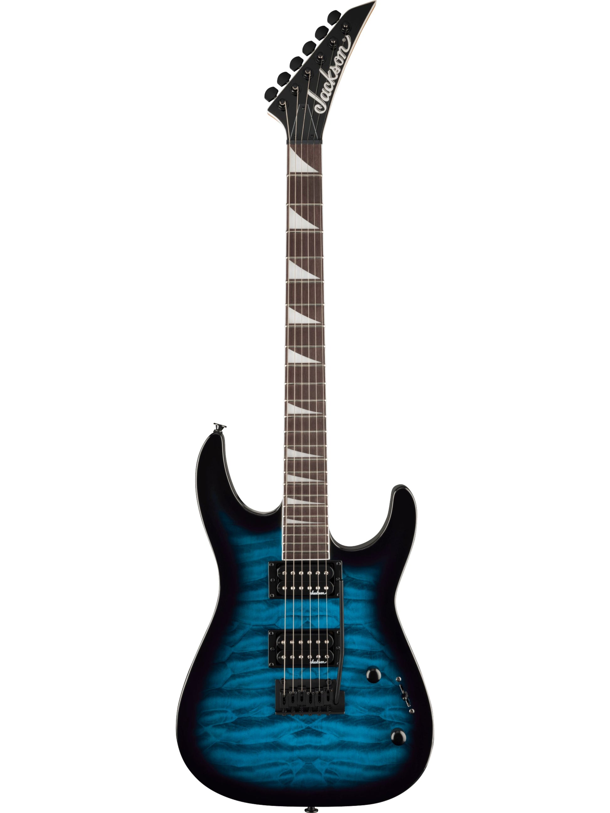 Jackson JS Series Dinky JS20 DKQ, Transparent Blue Burst