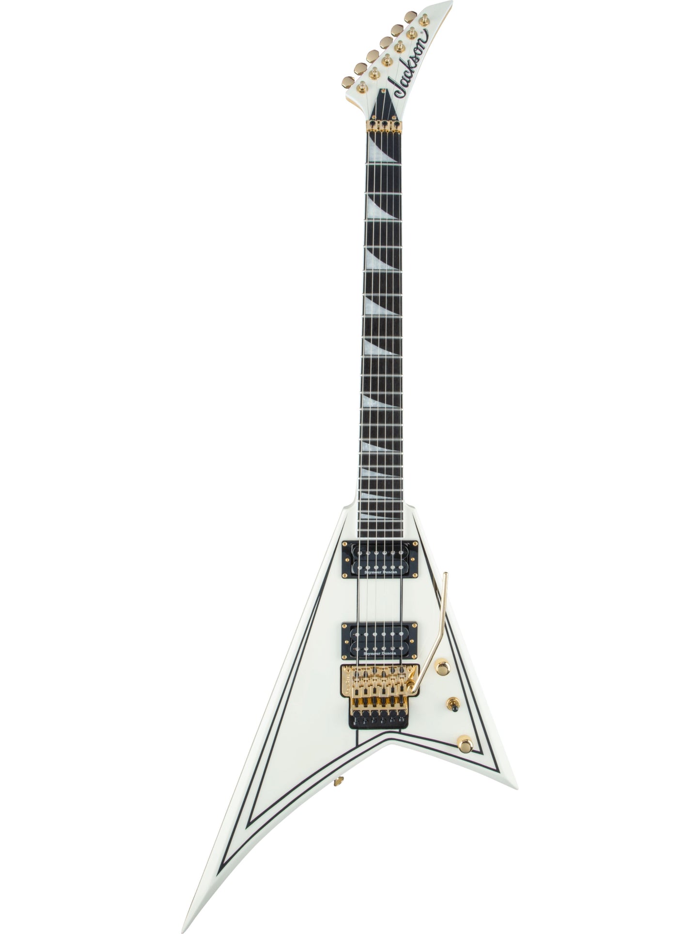 Jackson Pro Series Rhoads RR3, Ivory w/ Black Pinstripes