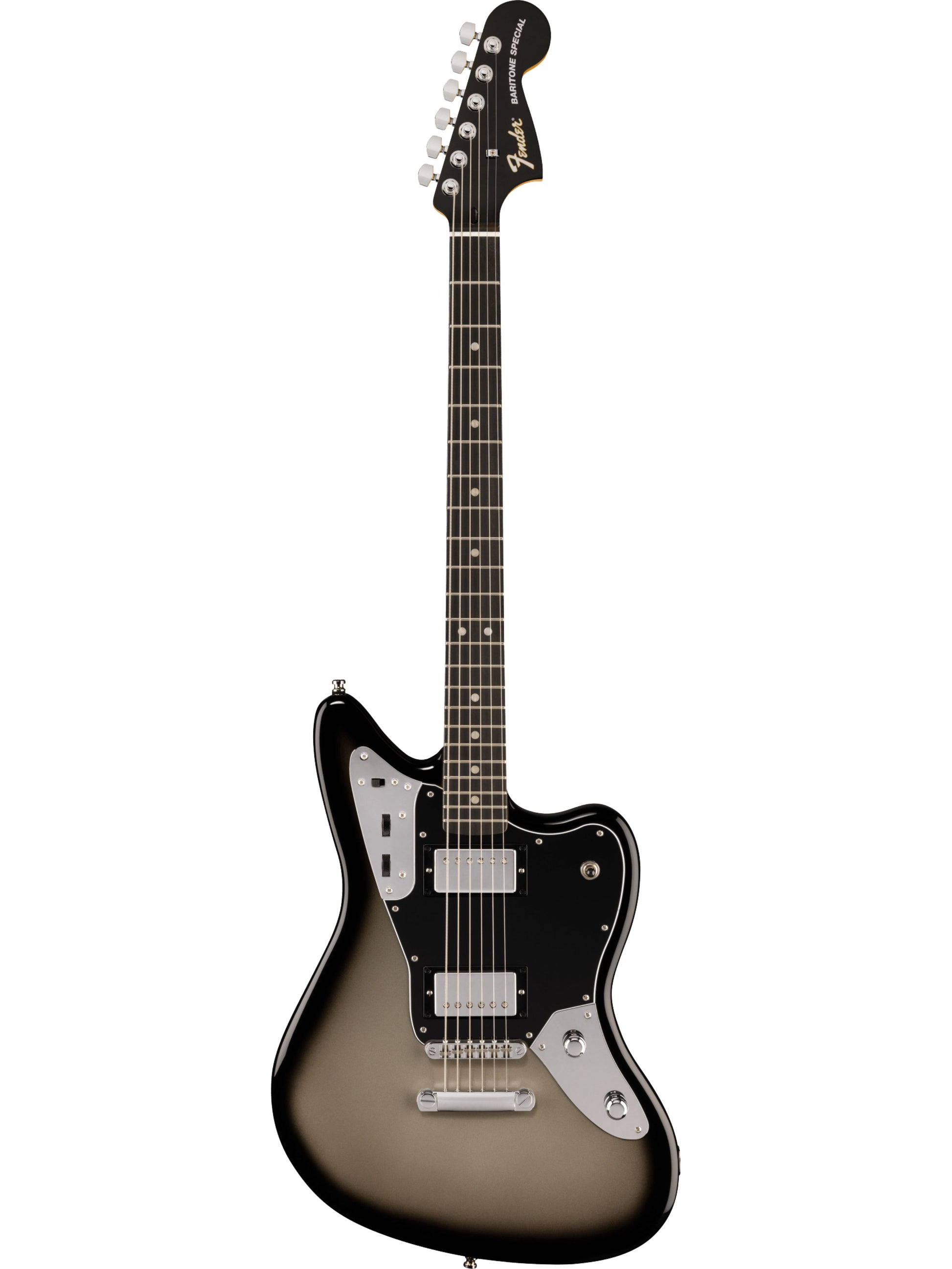 Fender Limited Edition Player Fusion Jaguar Baritone Special, Silverburst