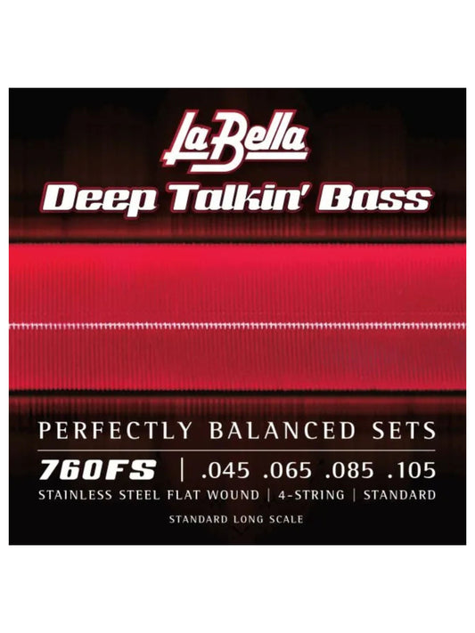 La Bella Deep Talkin' Bass, Stainless Steel Flatwound 4 String Bass Sets