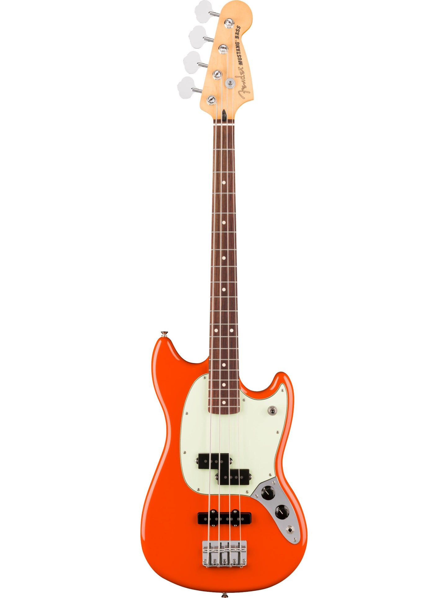 Fender Player II Mustang Bass PJ Rosewood Neck, Rallye Orange